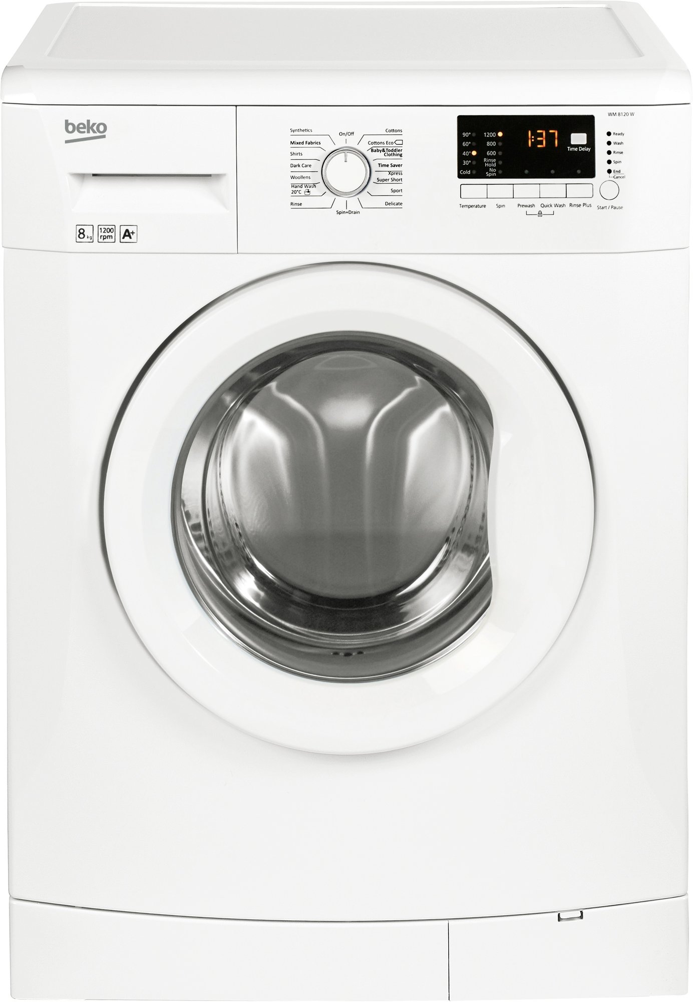 Beko WUX81282WI/IT Lave-linge à Chargement Frontal 8 Kg 1200 Trmin Blanc 8 Kg Gauche Machine A Laver 42099364