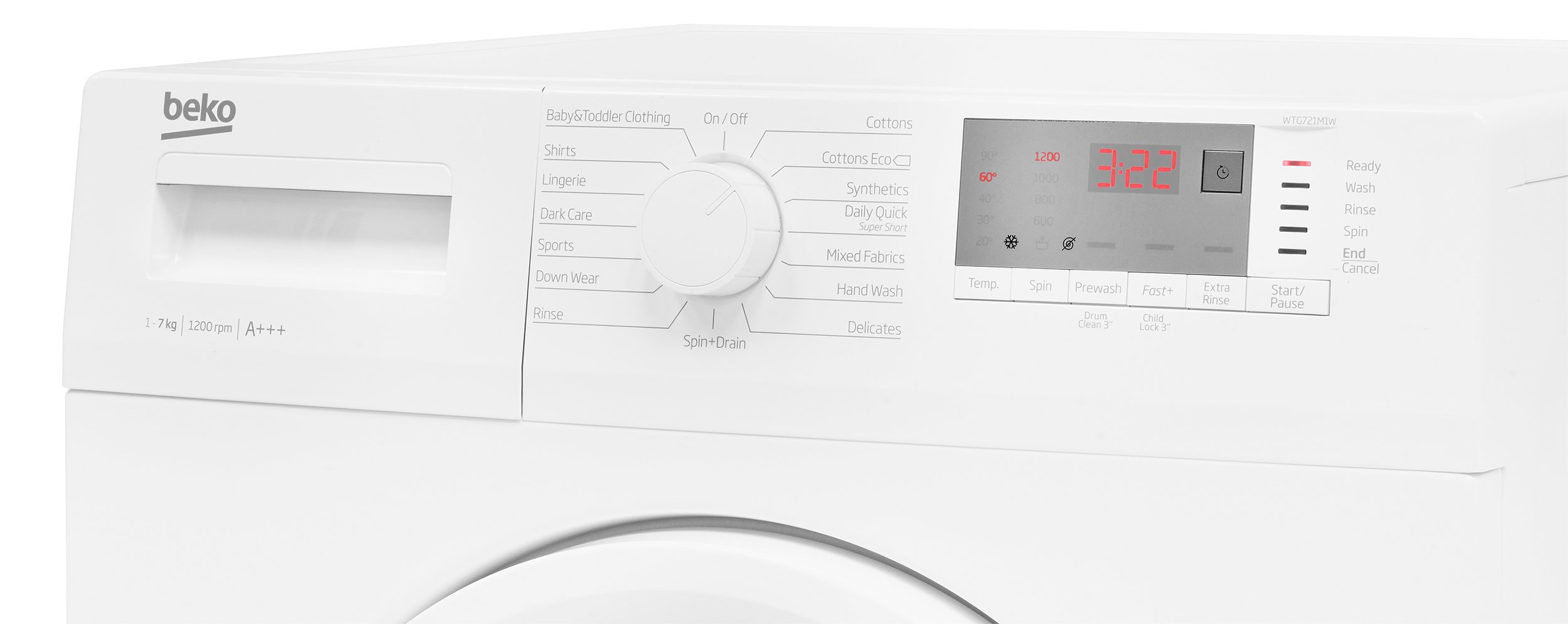Guarnizione In Gomma Per Sportello Lavatrice Beko - Ricambio Originale Sostitutivo Per WTG720M1W, WTG720M2W, WTG721M1B, WTG721M1S - 2