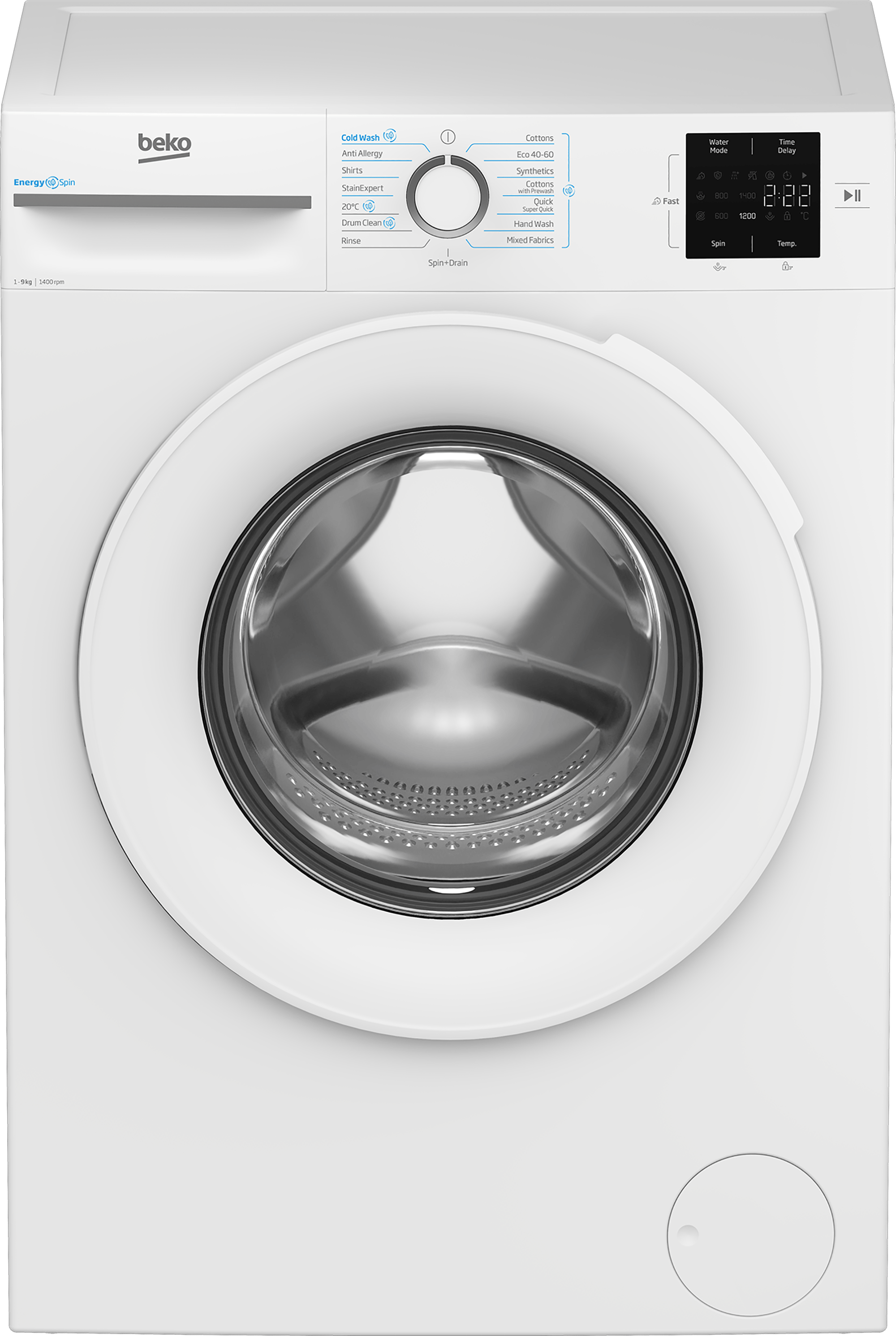 Freestanding 9kg 1400rpm Washing Machine with EnergySpin BM3WT3941