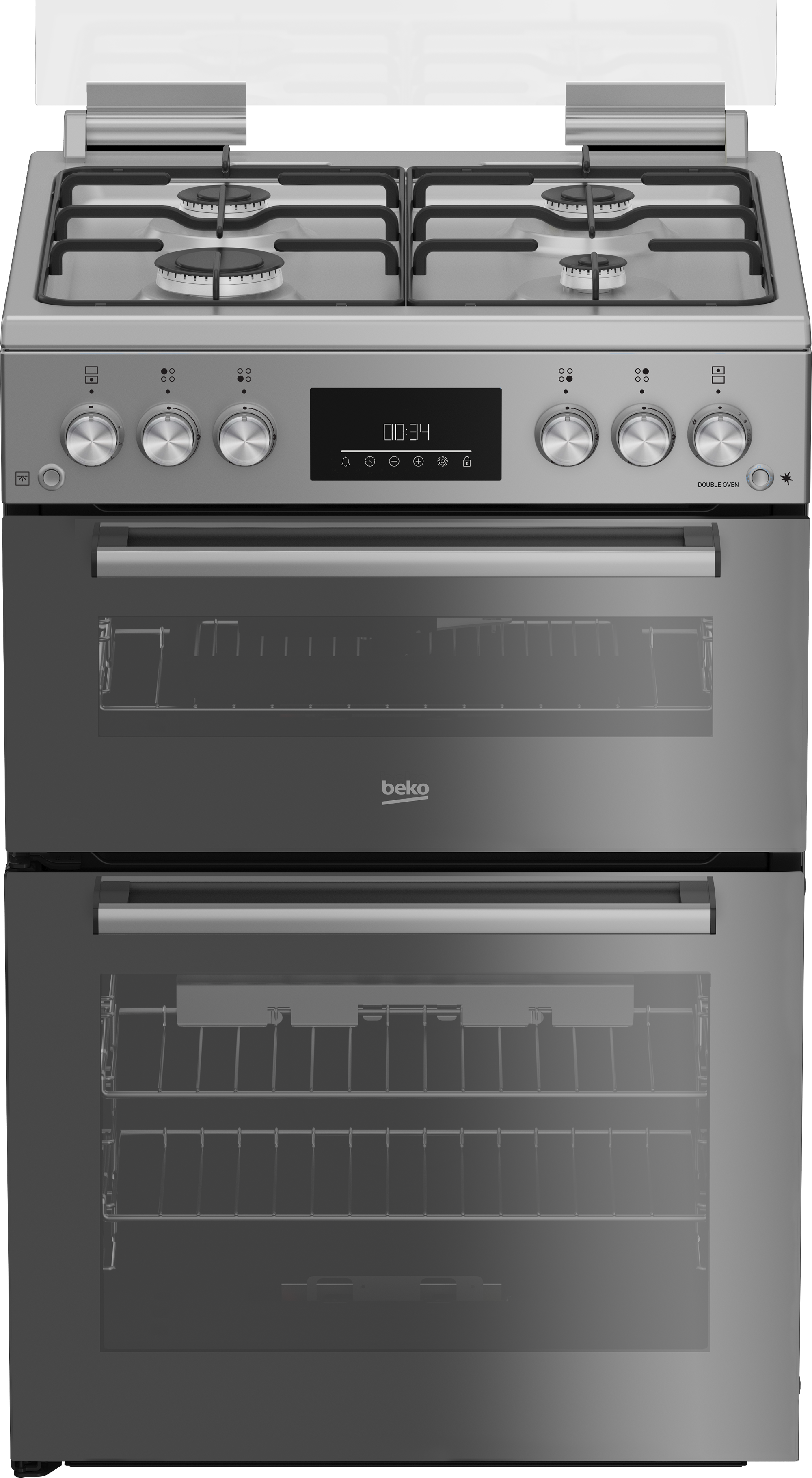 60cm Double Oven Gas Cooker FDG6272TC Beko UK