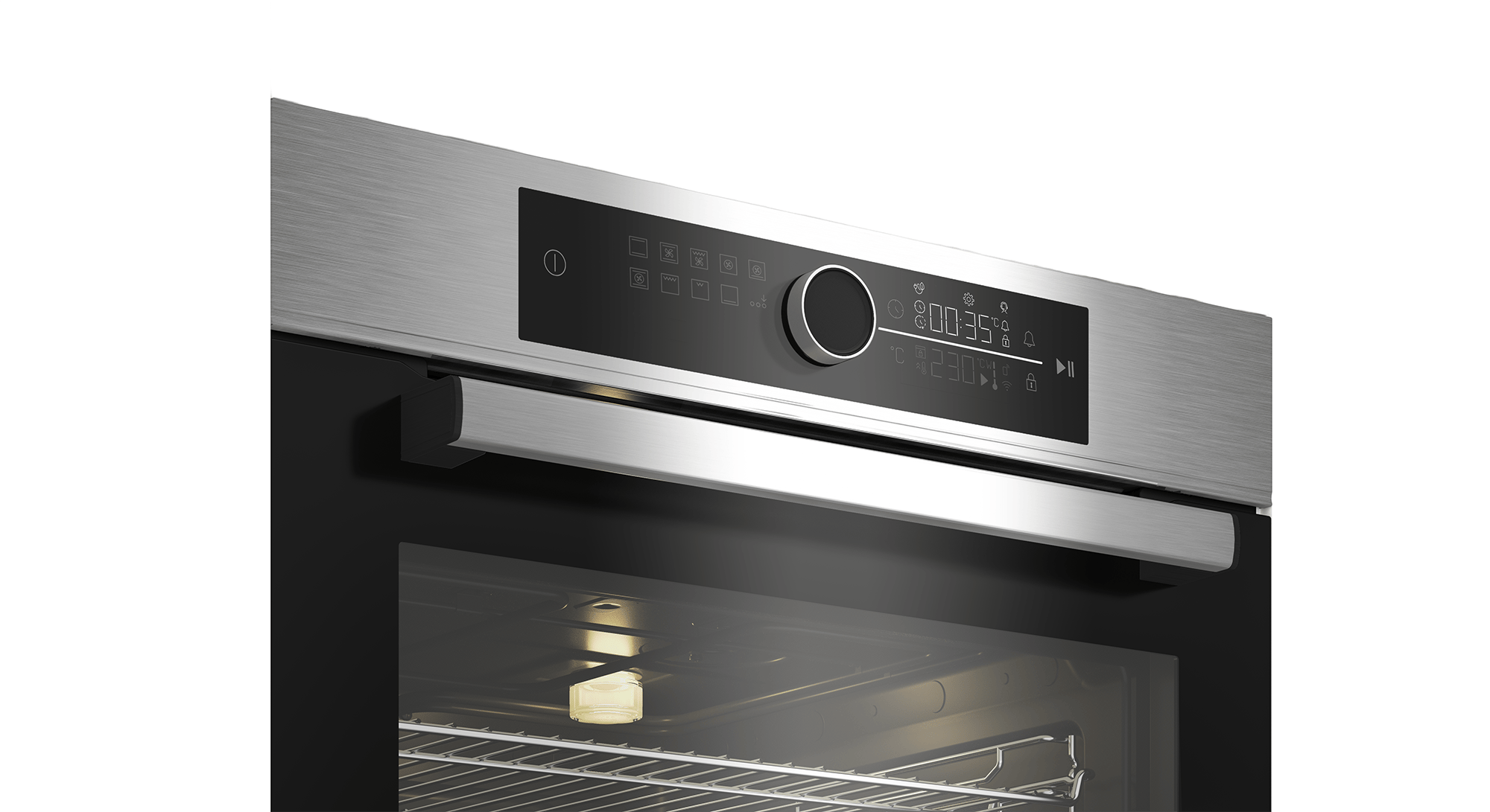 Zzistar Single Wall Oven With TFT Display ,24" Built-in Electric Ovens With 11 Functions, 8 Automatic Recipes, 2800W, 240V, 2.5Cu.f
