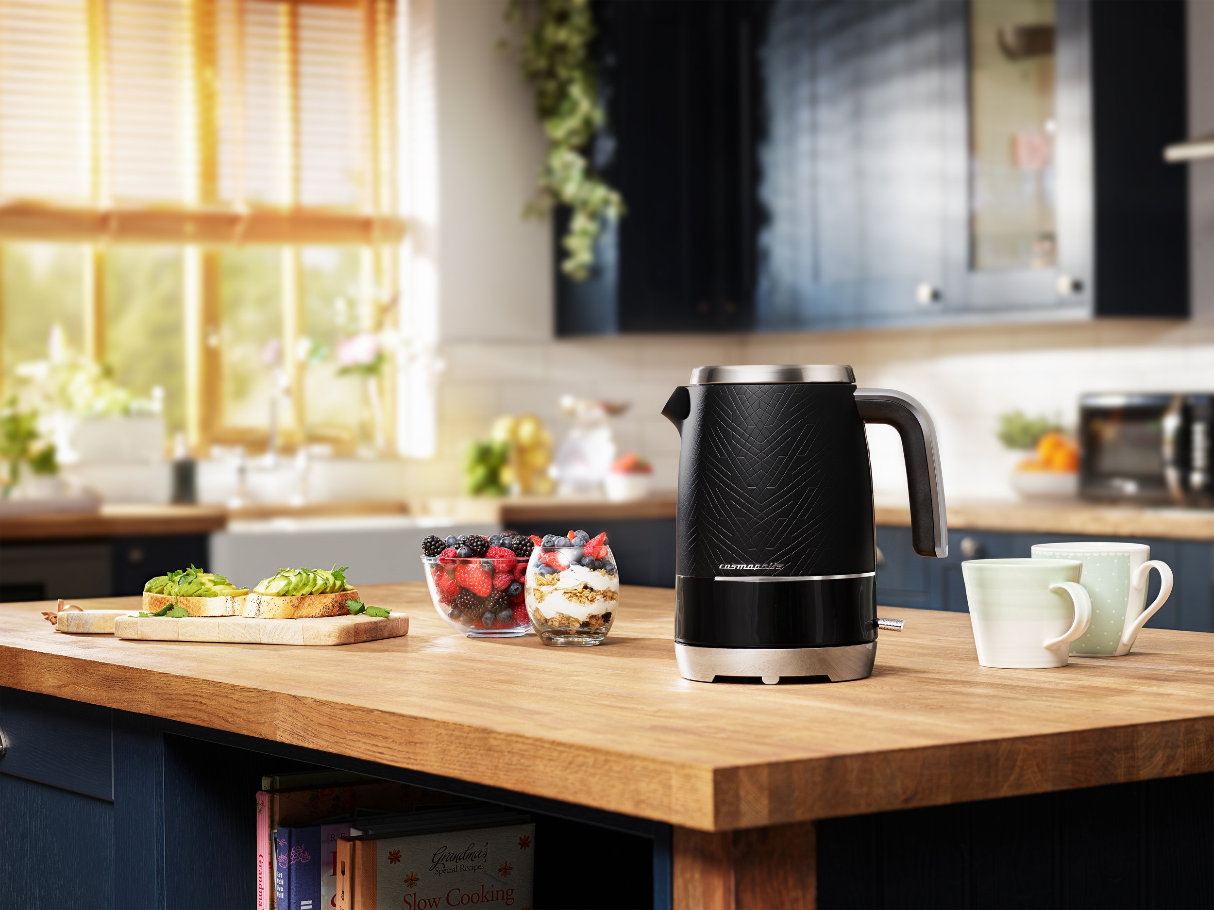 Chrome Beko Cosmopolis Kettle Black Electric Kettle Beko