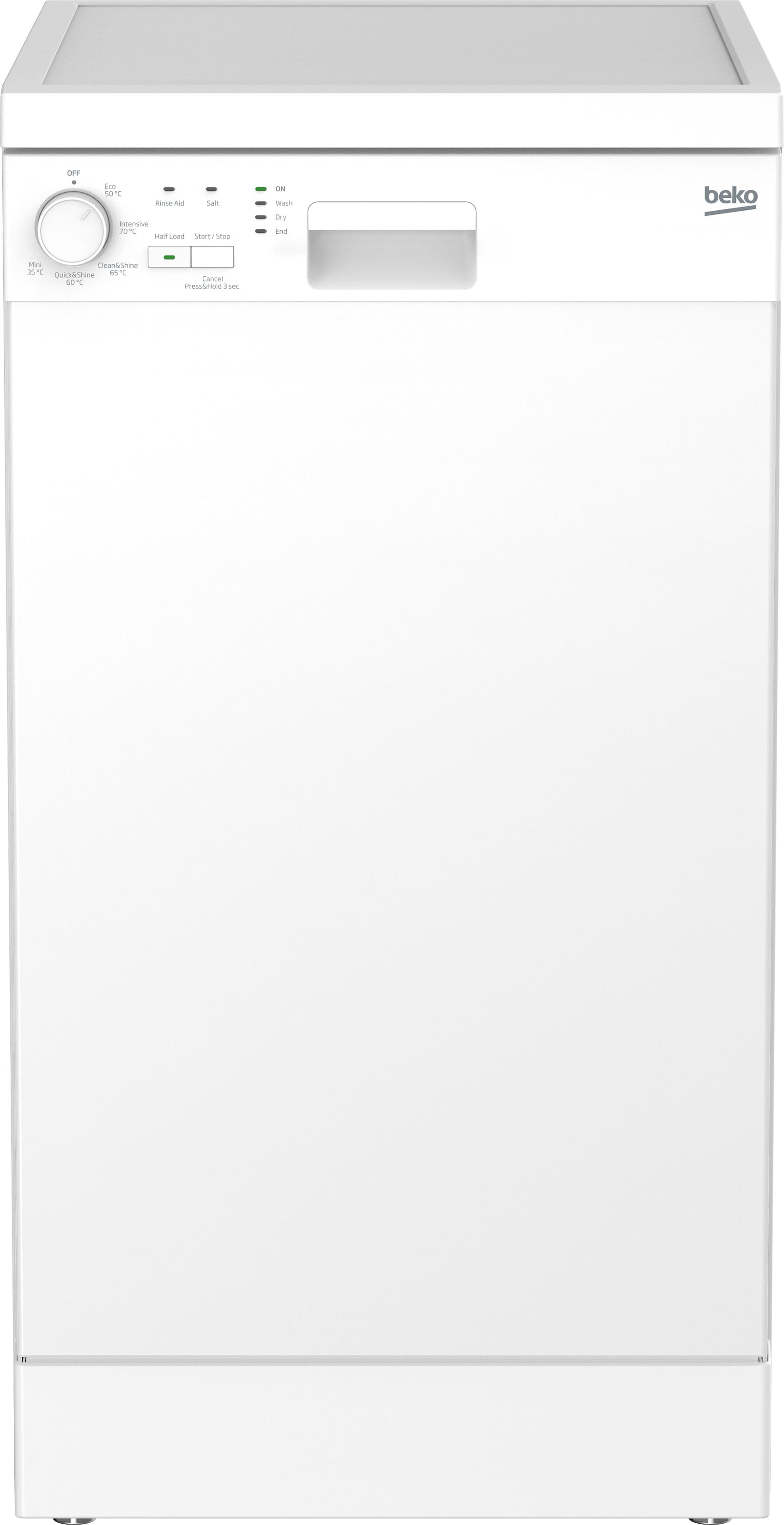 Slimline 45cm Dishwasher with Programmes DFS05C10 Beko UK