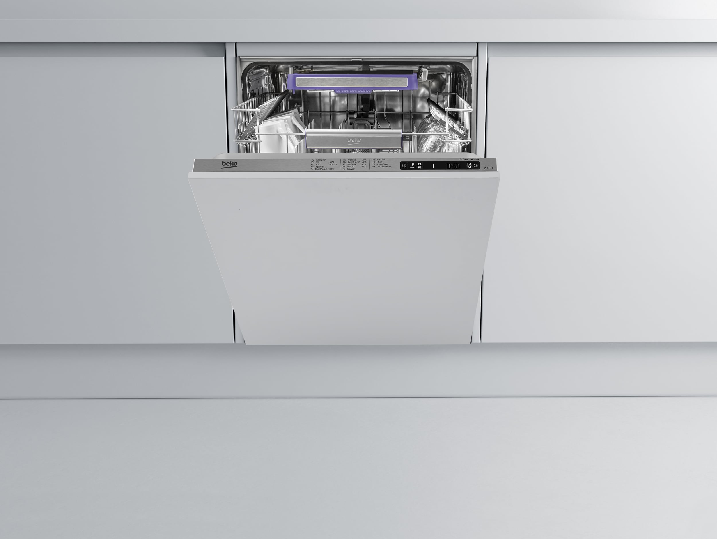 A+++ Energy Rated Integrated Dishwasher with EverClean Filter and