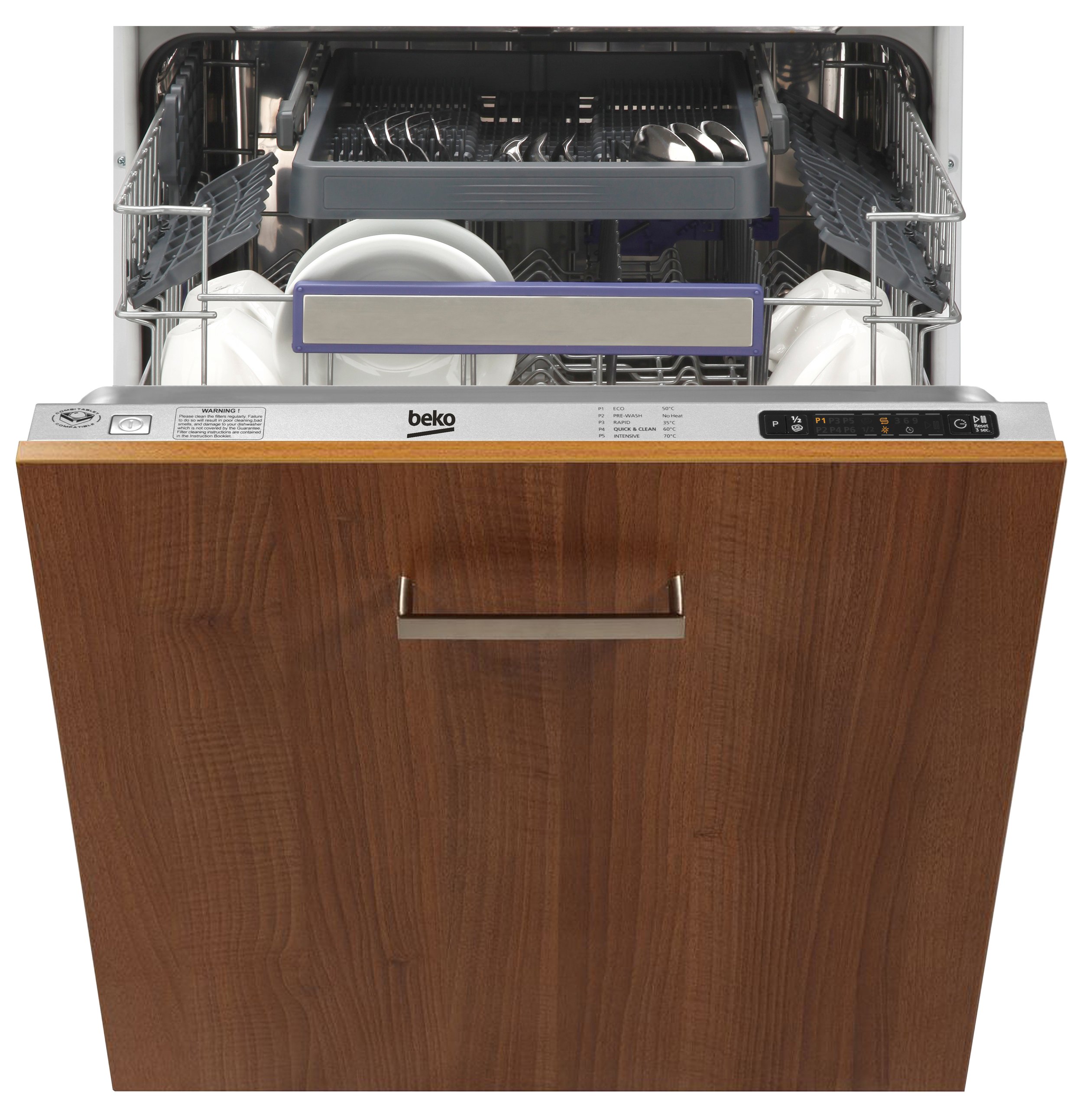 A+AA Rated Dishwasher with Additional Cutlery Tray at the Top