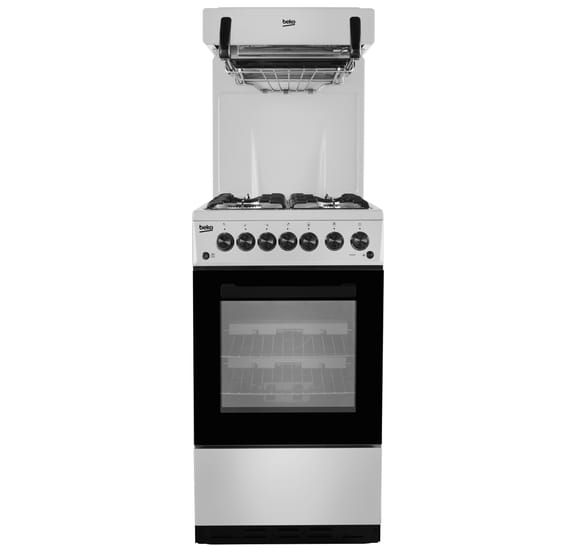 50cm Freestanding Gas Single Oven Eye Level Cooker KA52NE Beko