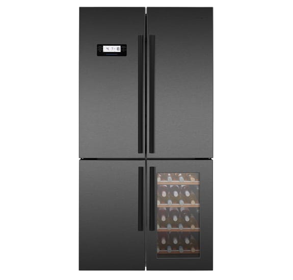American Fridge Freezer With Wine Cooler LM16251W Leisure