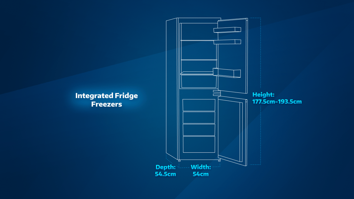 Integrated Fridge Freezer Sizes