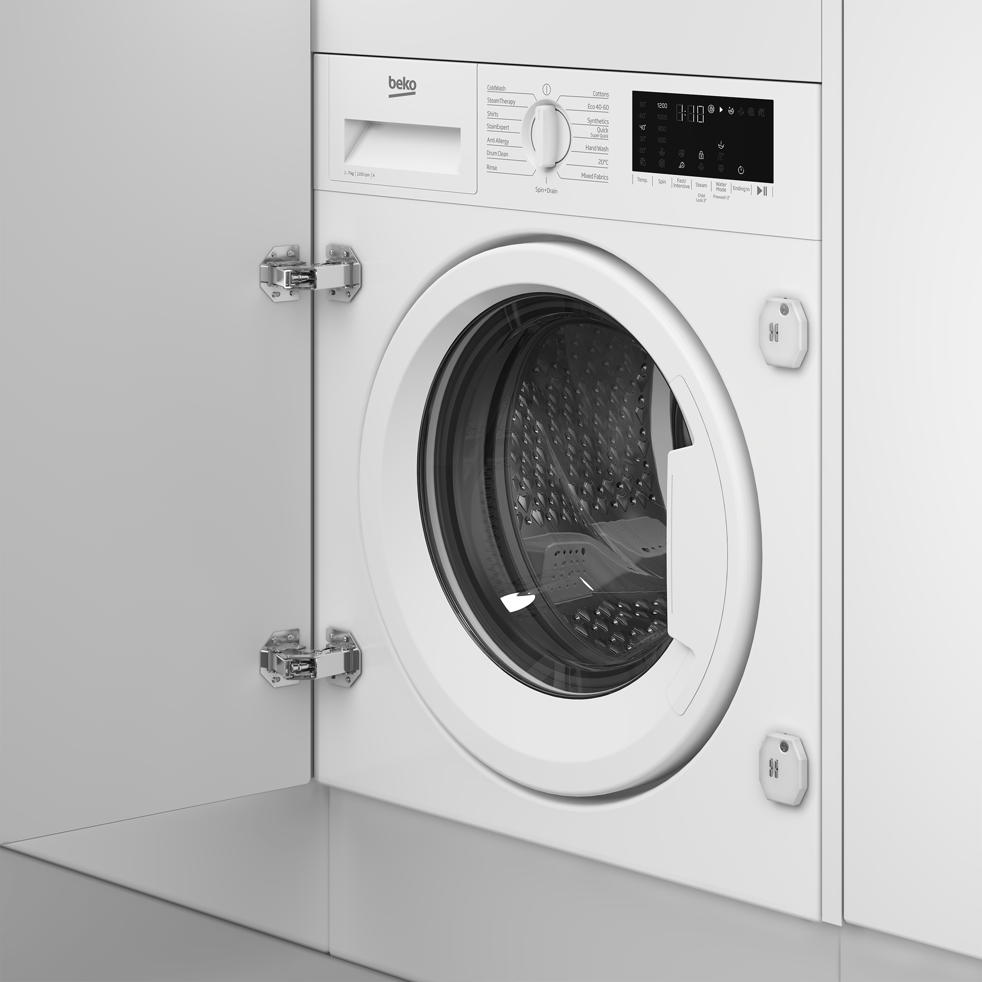 Integrated 7kg 1200rpm Washing Machine with Quick Programme WTIK72121 ...