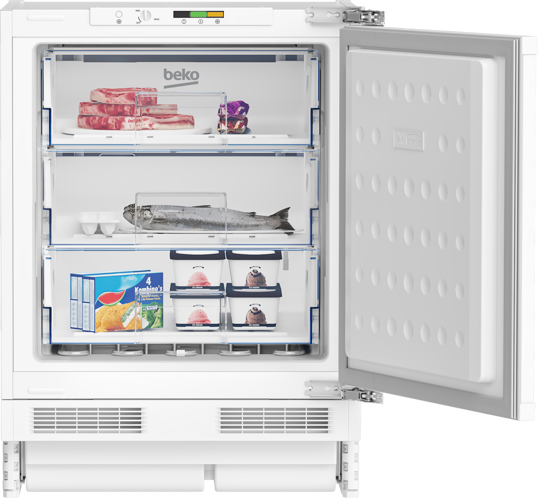 Integrated Undercounter Freezer with Freezer Guard BSF4682 | Beko UK
