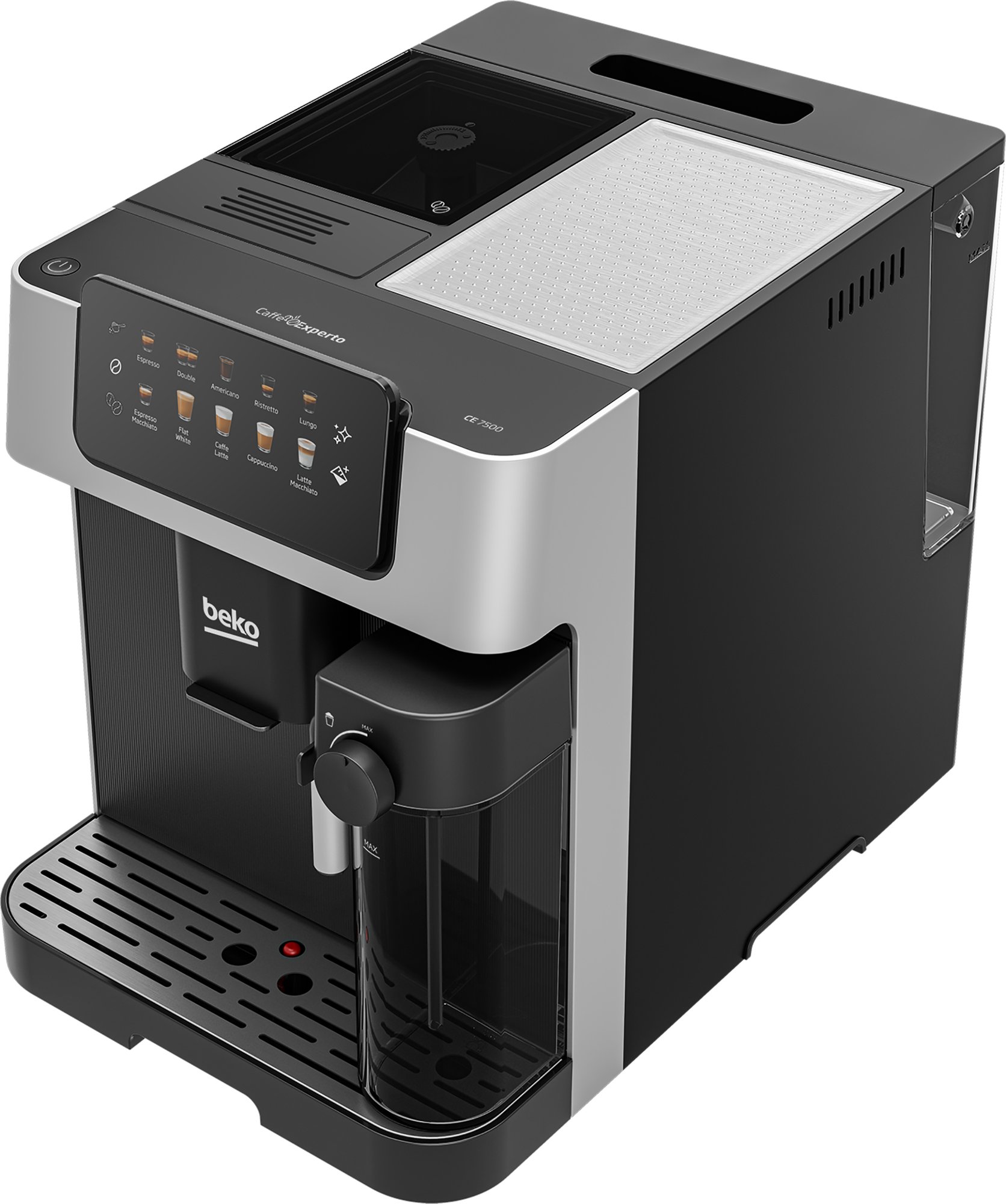 CaffeExperto Bean To Cup Coffee Machine with Integrated Milk Jug ...