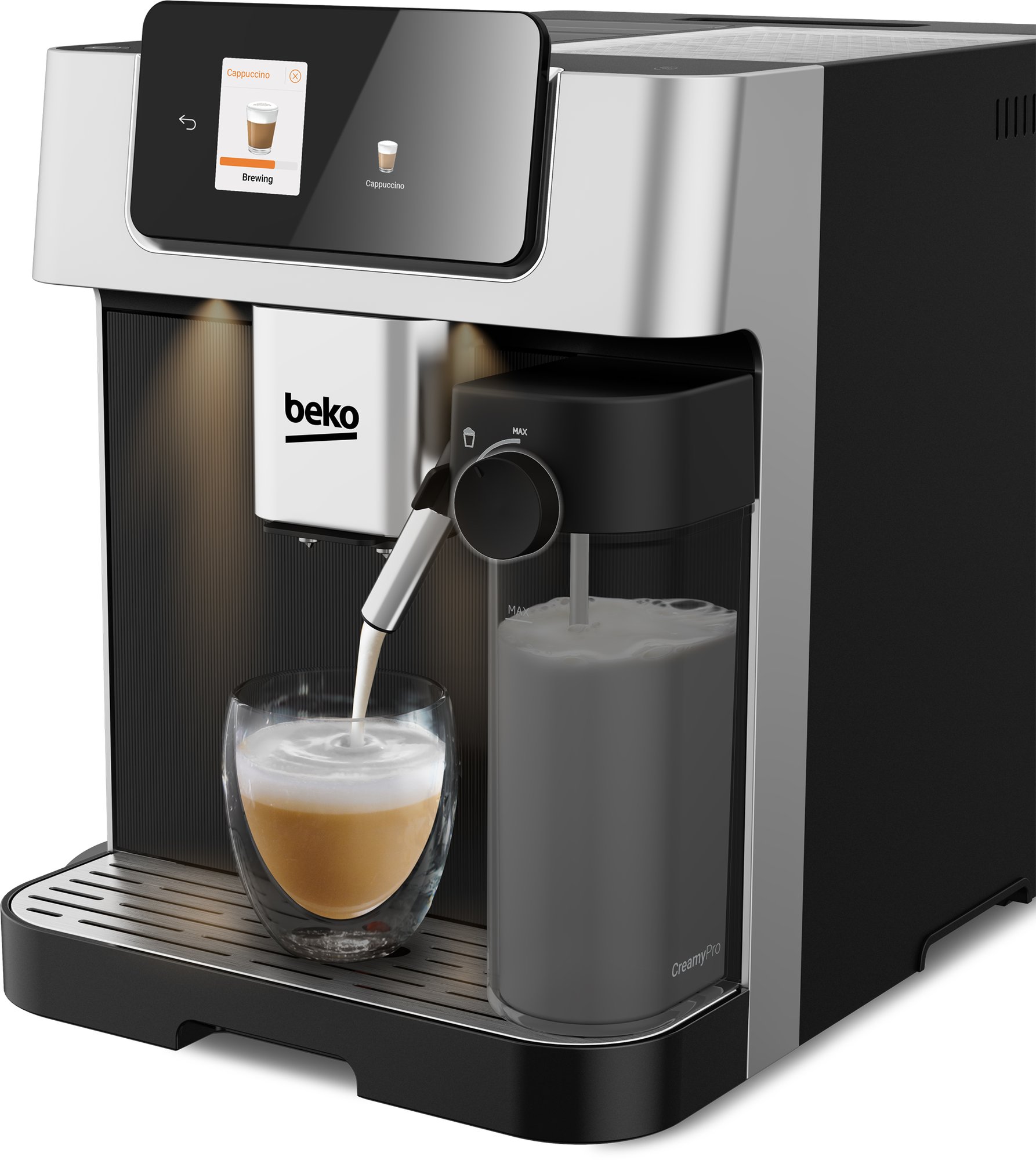 CaffeExperto Bean To Cup Coffee Machine with Integrated Milk Jug ...