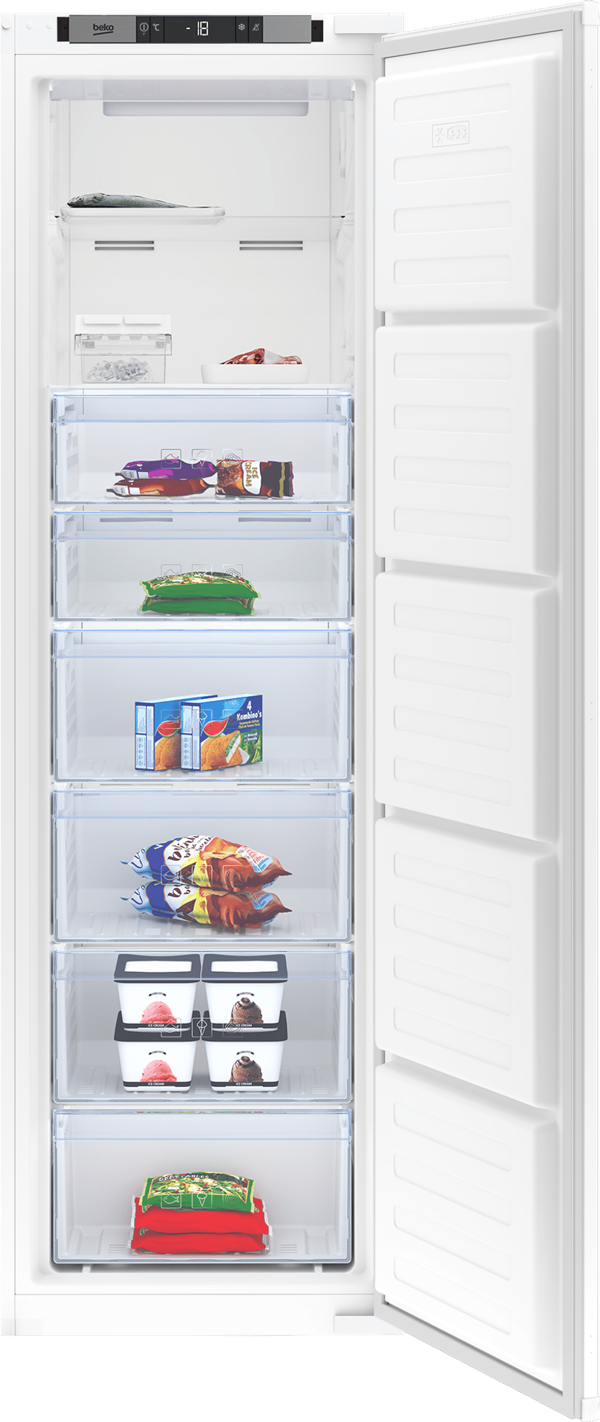 Integrated Tall Frost Free Freezer with Freezer Guard BFFD4577 | Beko UK