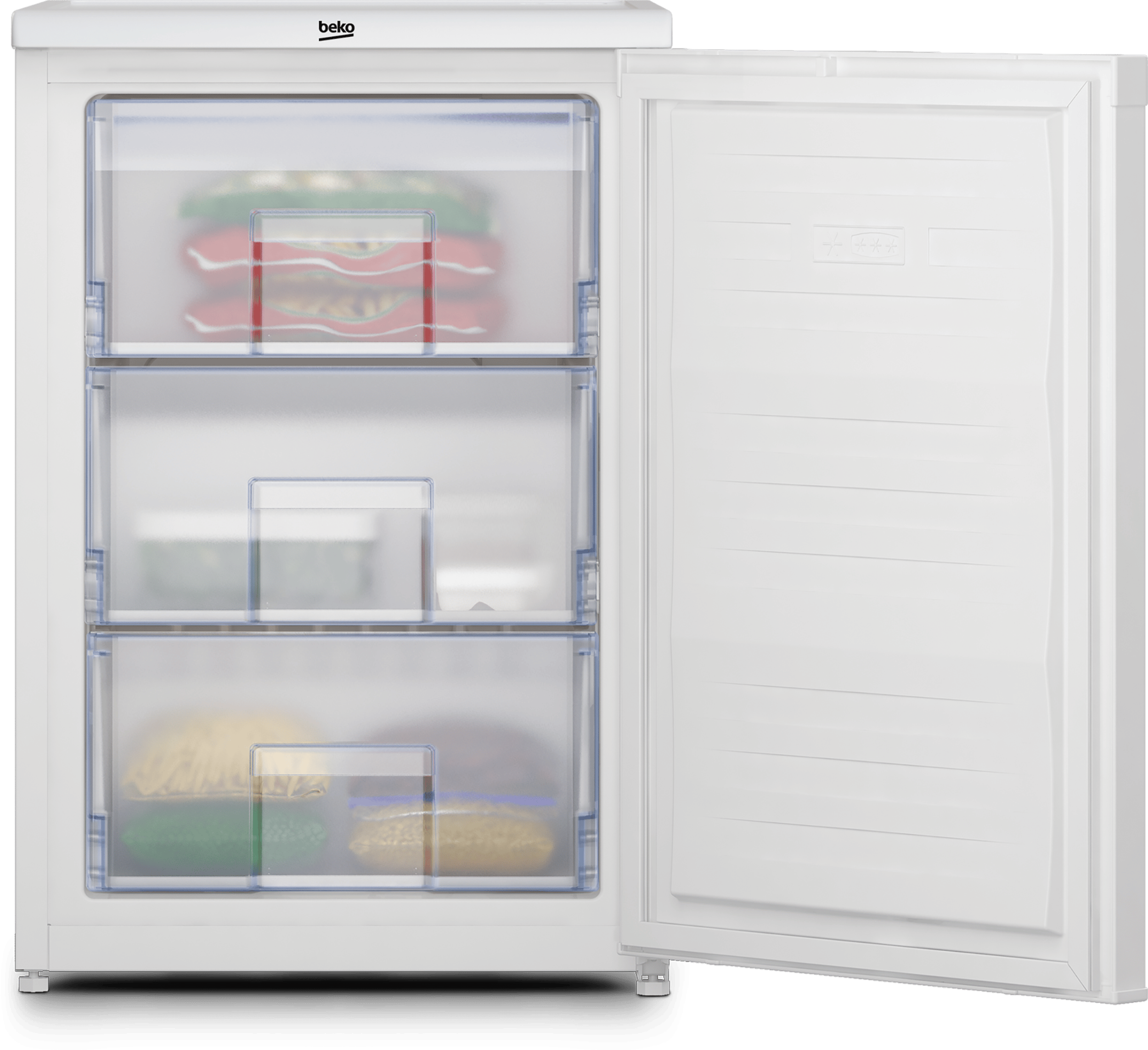 BEKO BSF4682 Integrated Undercounter Freezer - Fixed Hinge