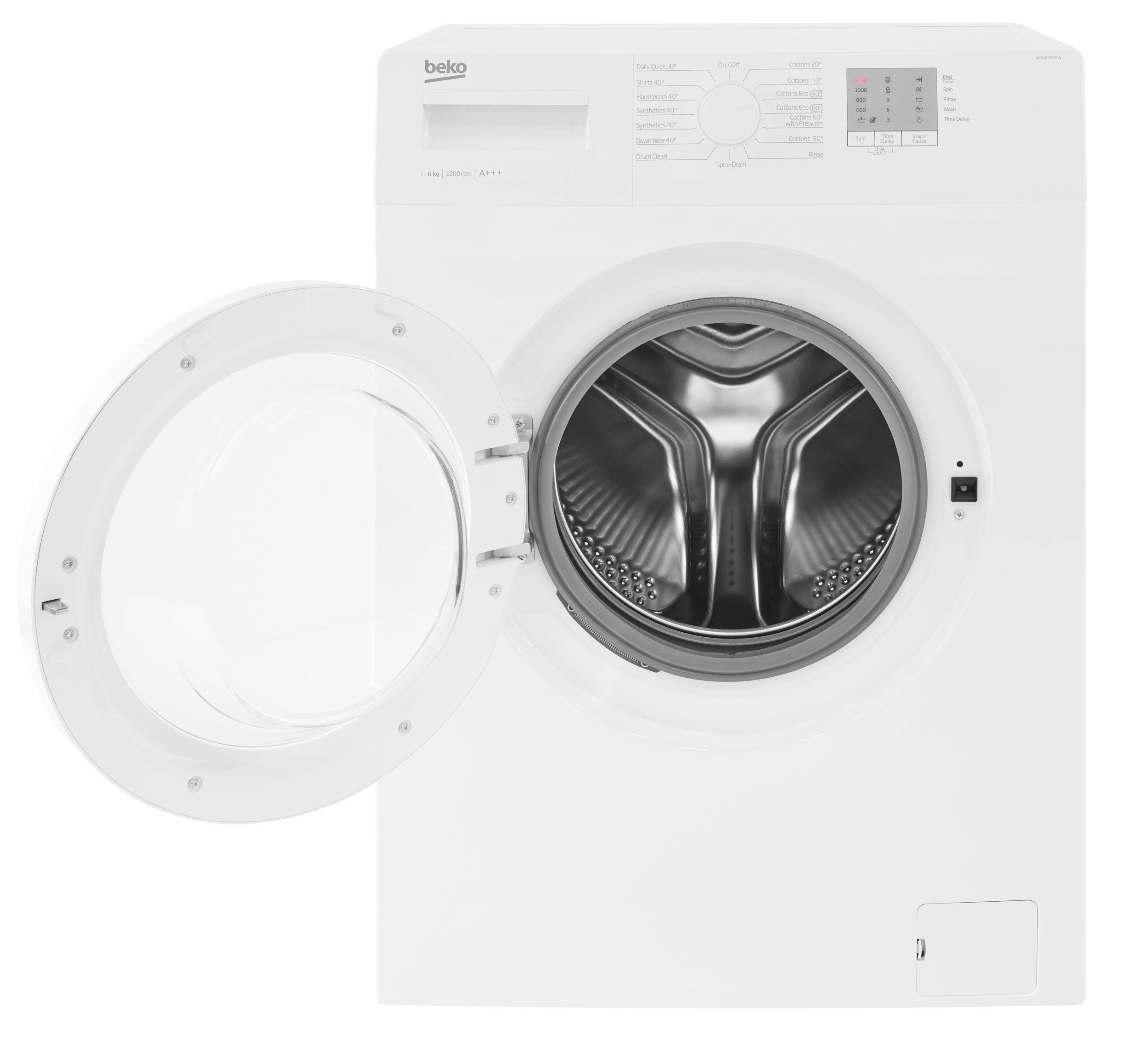 A+++ Energy Rated 6kg, 1200rpm Washing Machine WTG620M1 | Beko UK