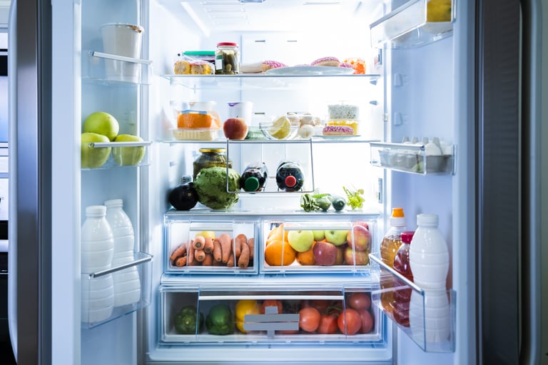 Open fridge