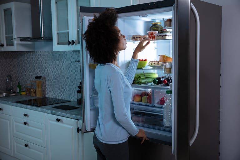 Opening Fridge