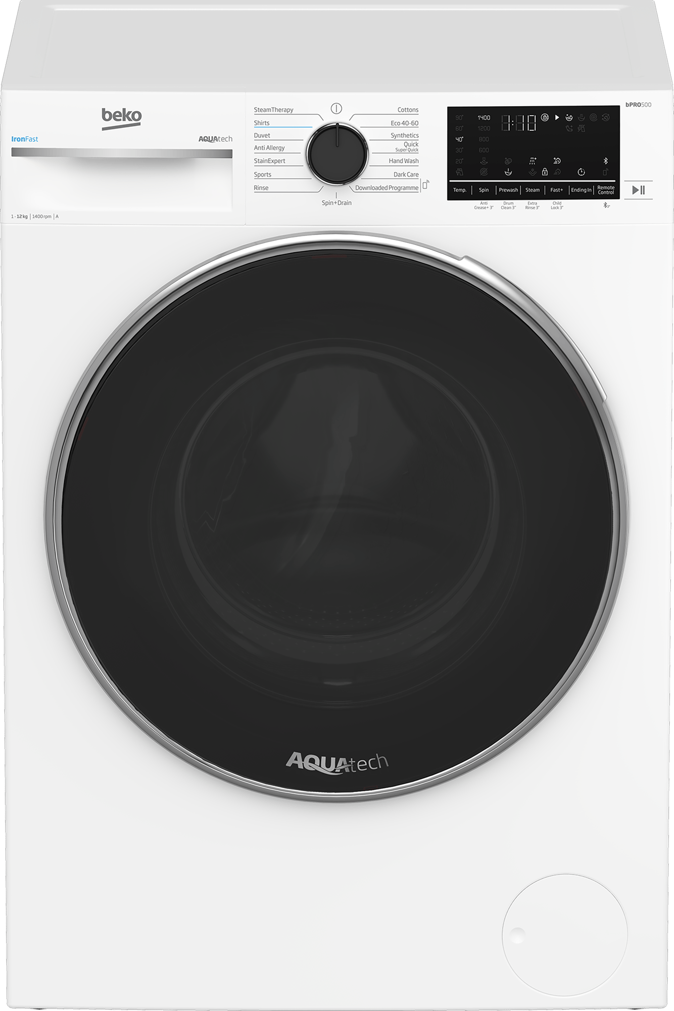 Freestanding 12kg 1400rpm Washing Machine with AquaTech® B5W1241A