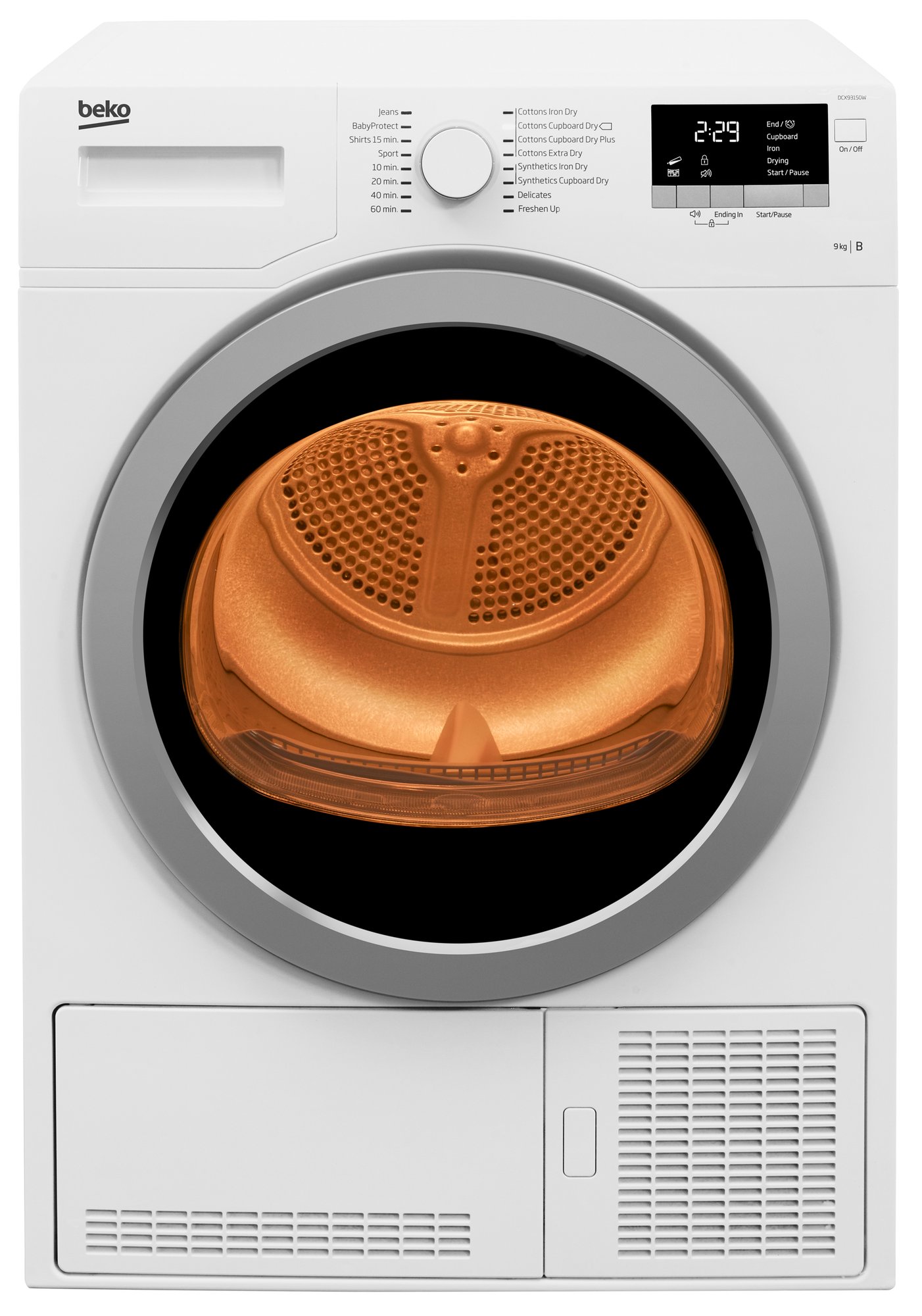 9kg Condenser Tumble Dryer with B Energy Rating DCX93150 | Beko UK