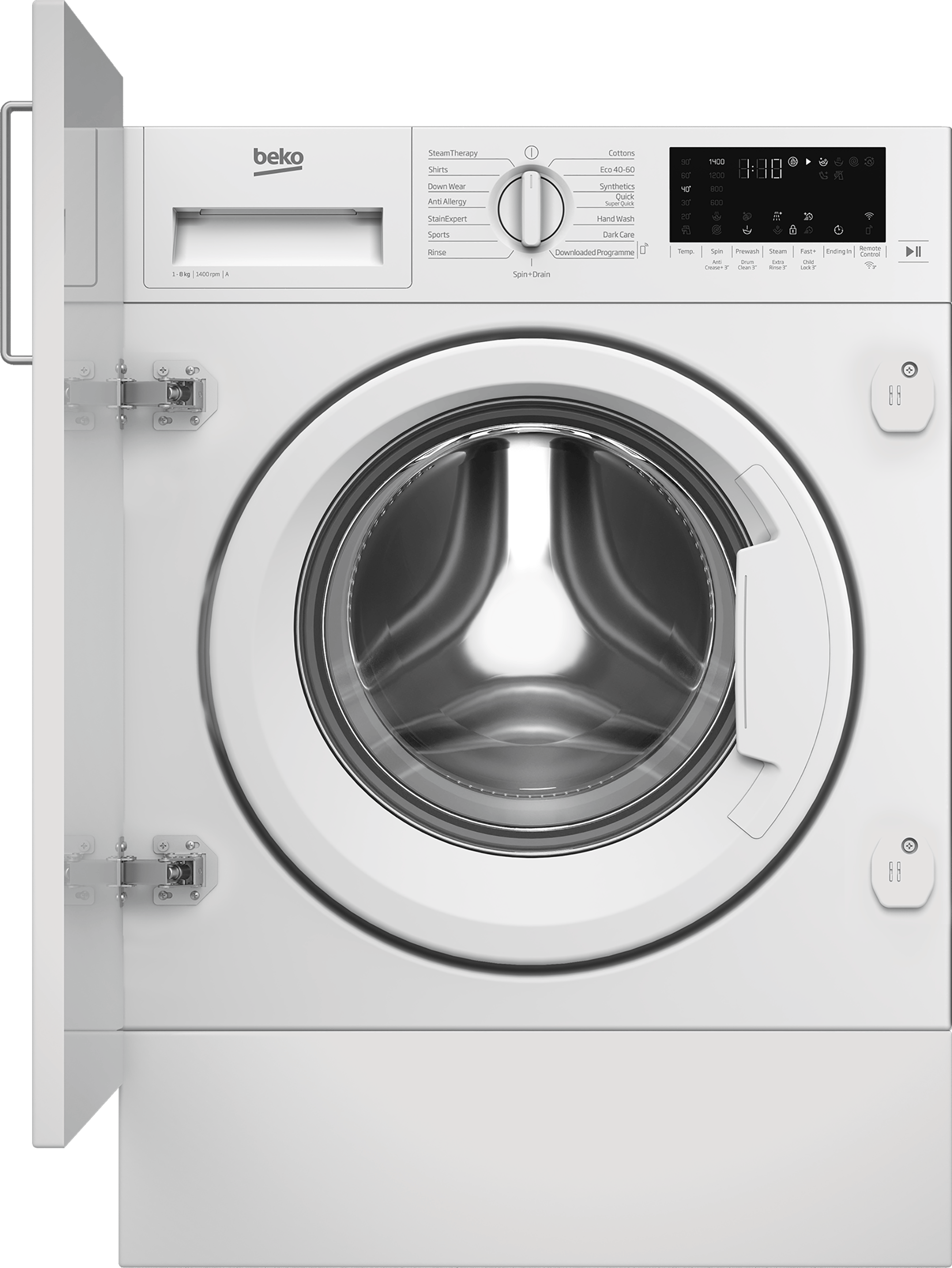 Beko integrated washer dryer 8kg hot sale