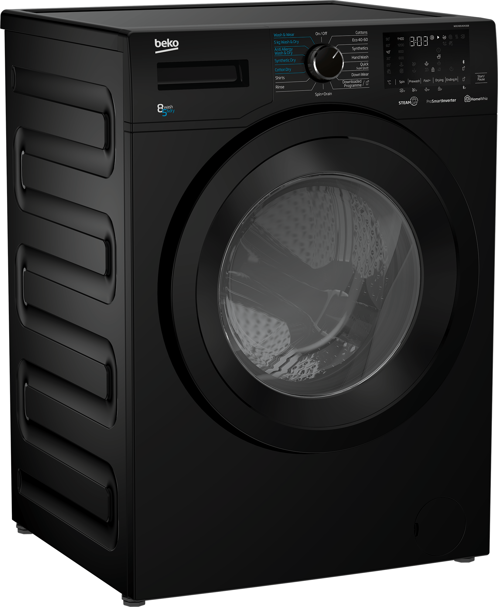 Beko wdex8540430w bluetooth 8 kg washer dryer hot sale