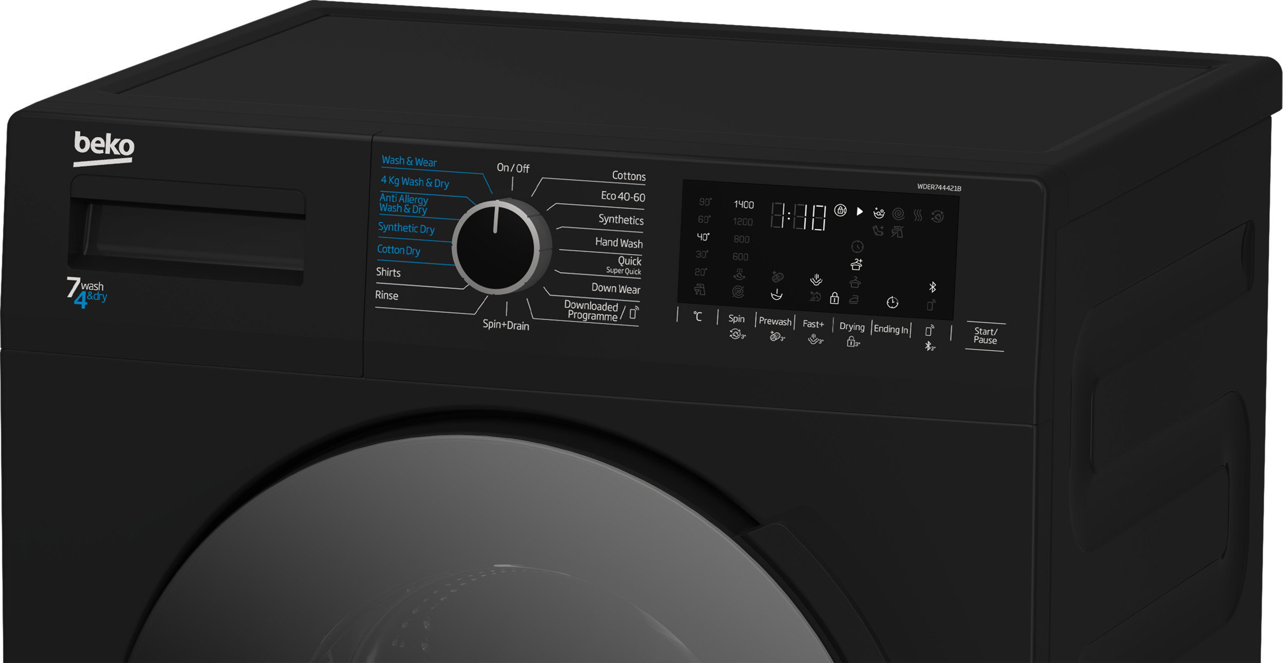 Beko 7 wash 4 dry bluetooth outlet