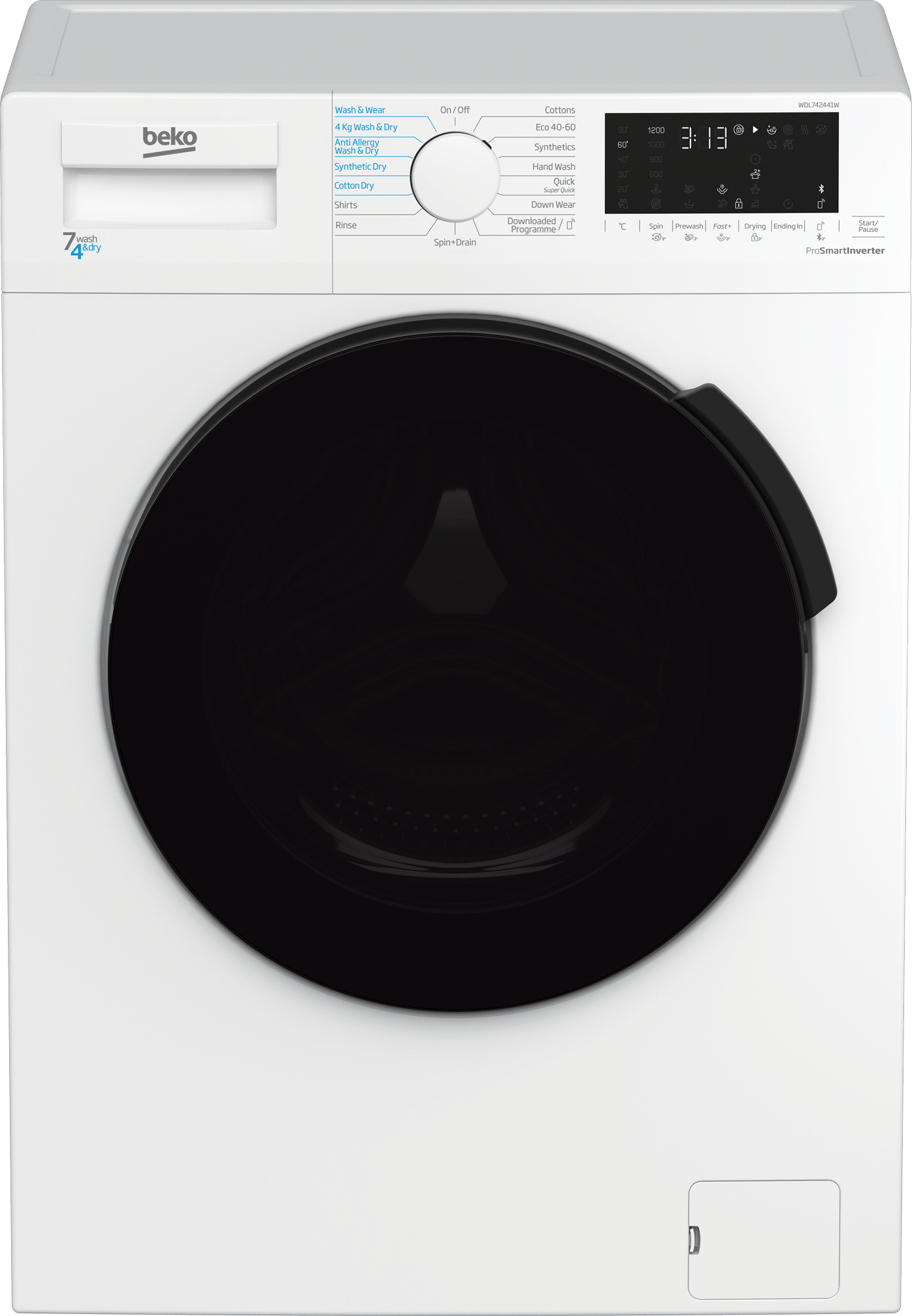 Beko 7 wash 4 dry bluetooth top