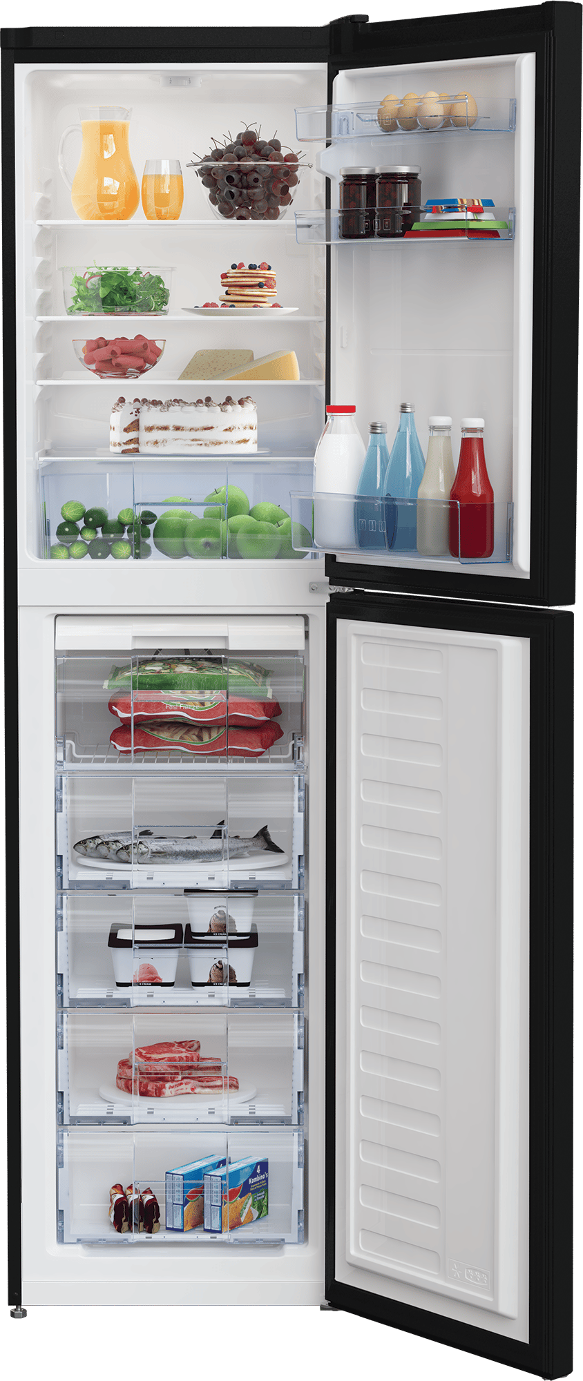 Beko cfg1501w fridge freezer hot sale