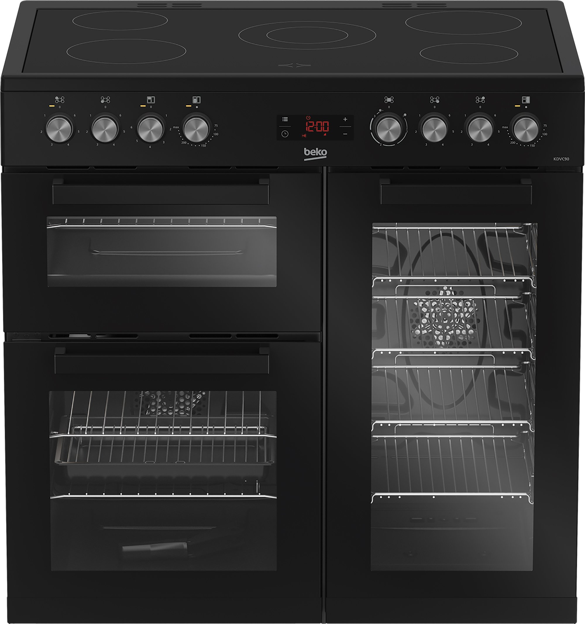 Beko kdvc90x 90cm electric range cooker hot sale
