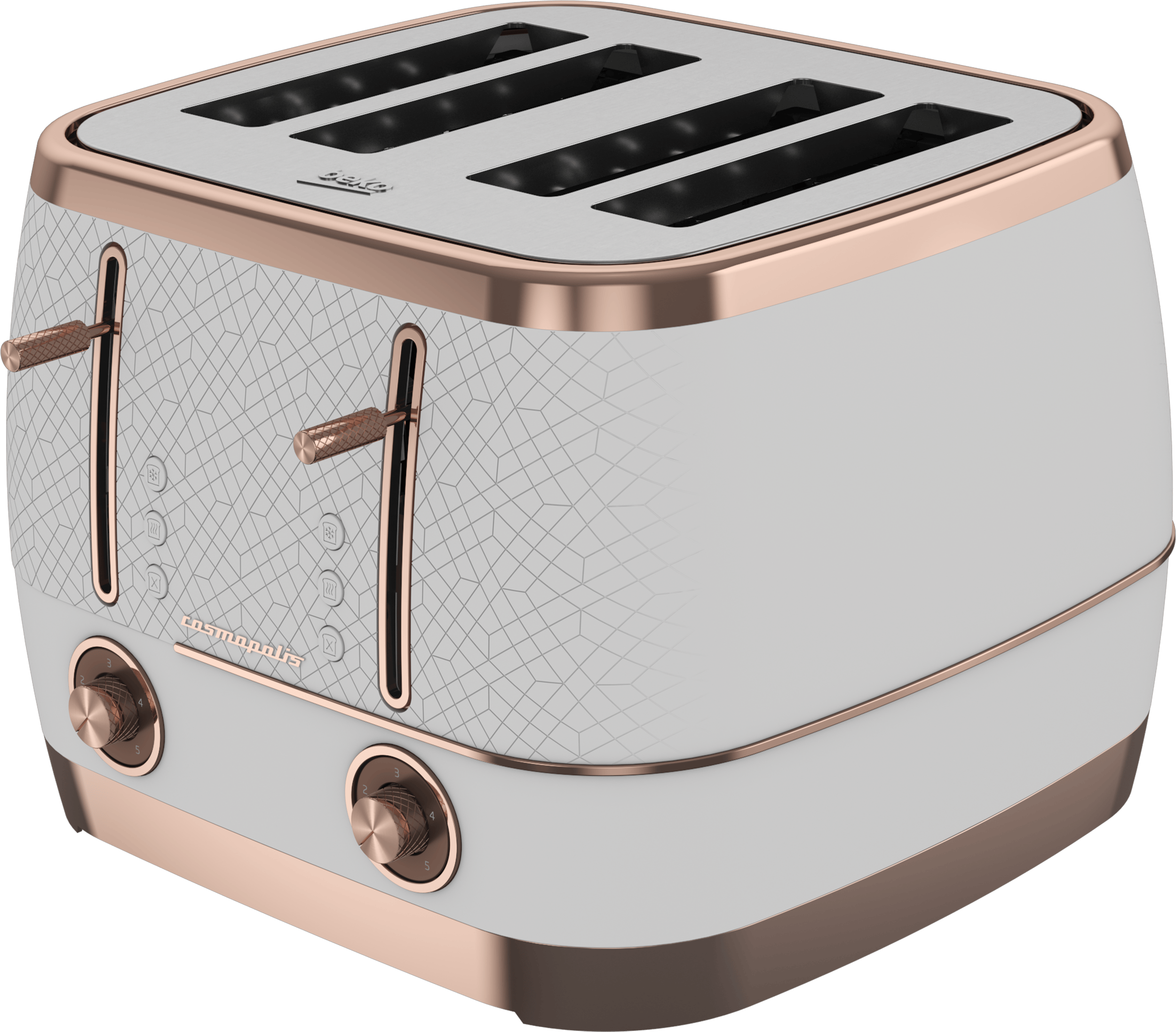 Beko cosmopolis 4 slice toaster black top