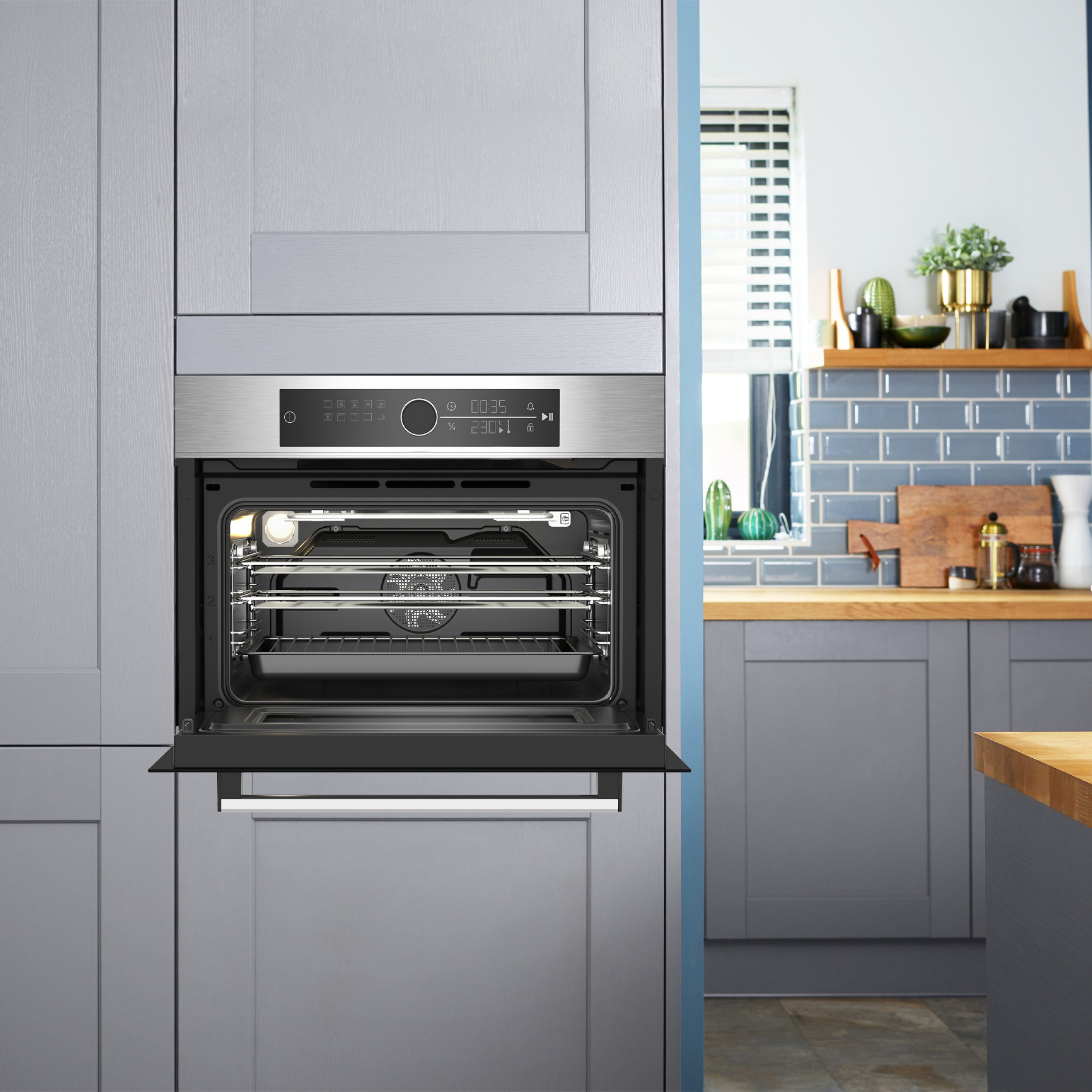 45cm high built in microwave top