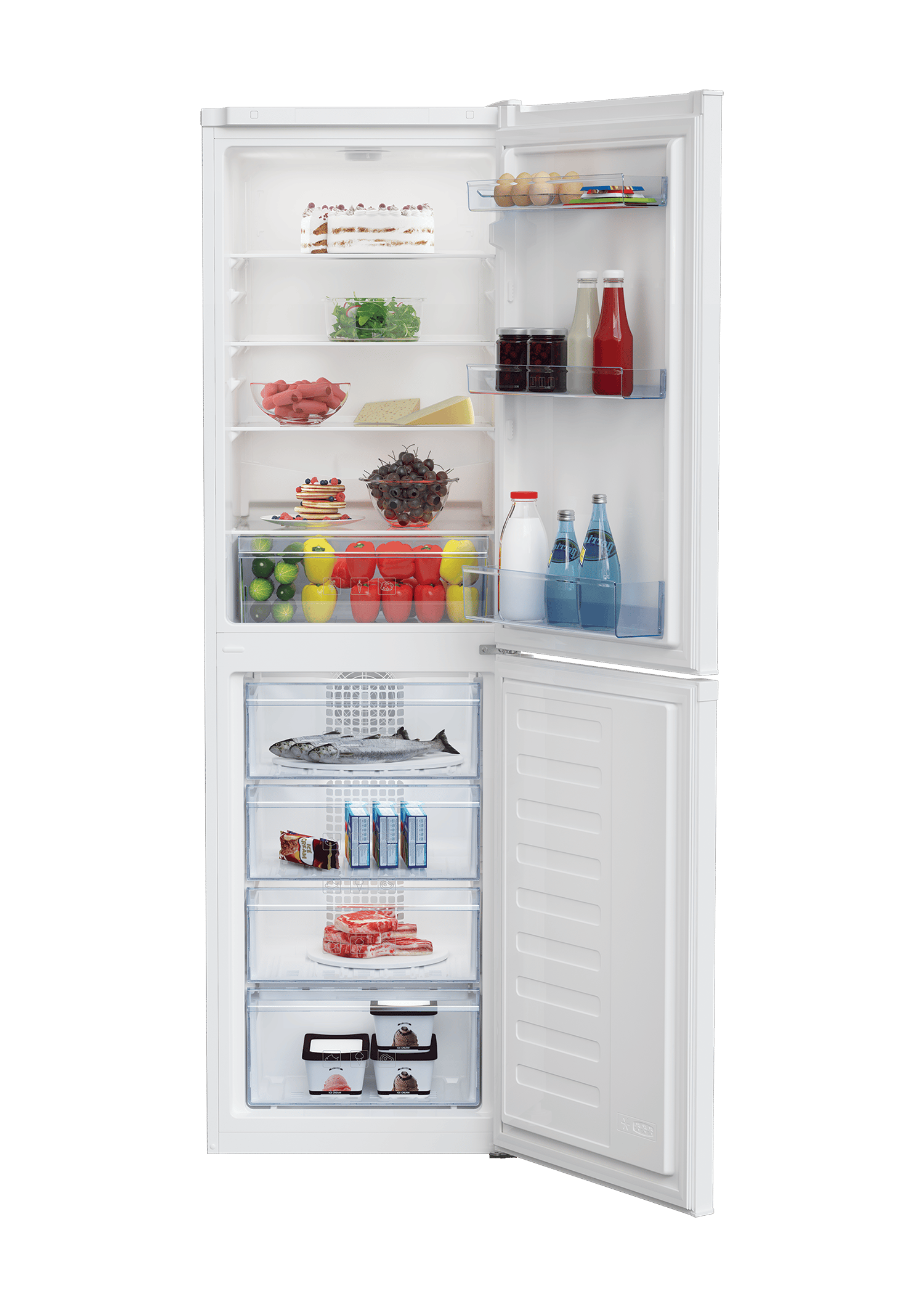 Crfg3582w beko fridge freezer cheap