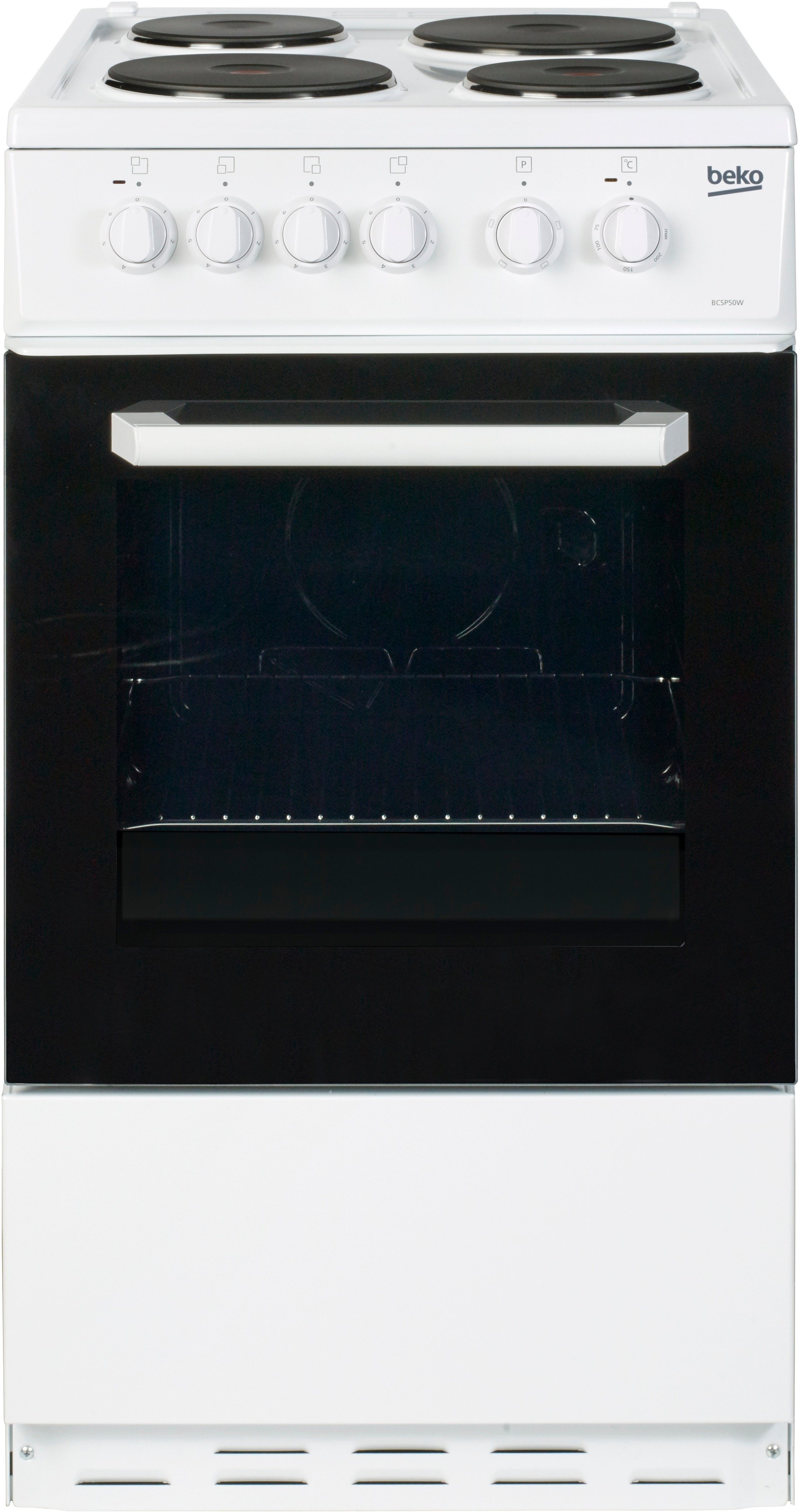 Beko white electric cooker 50cm cheap