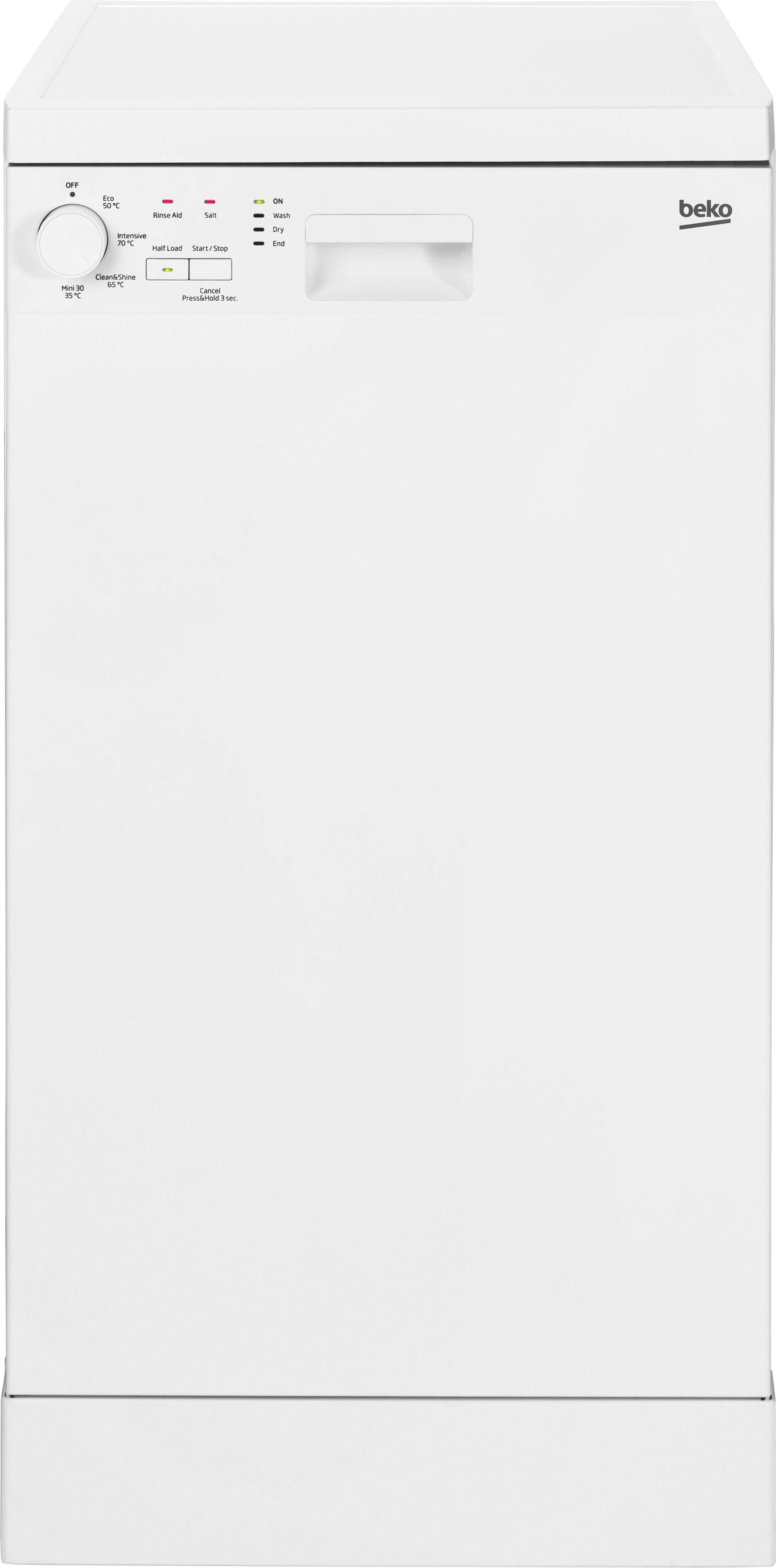 Beko slimline dishwasher white outlet