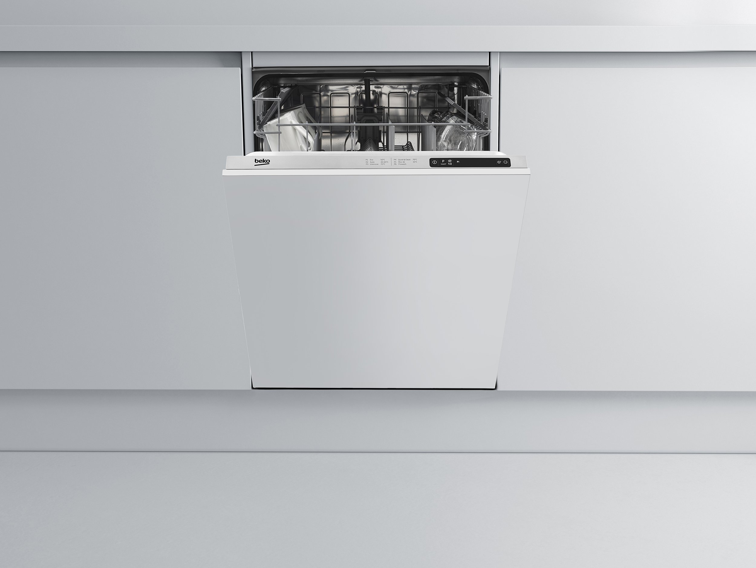 Beko full size integrated dishwasher cheap