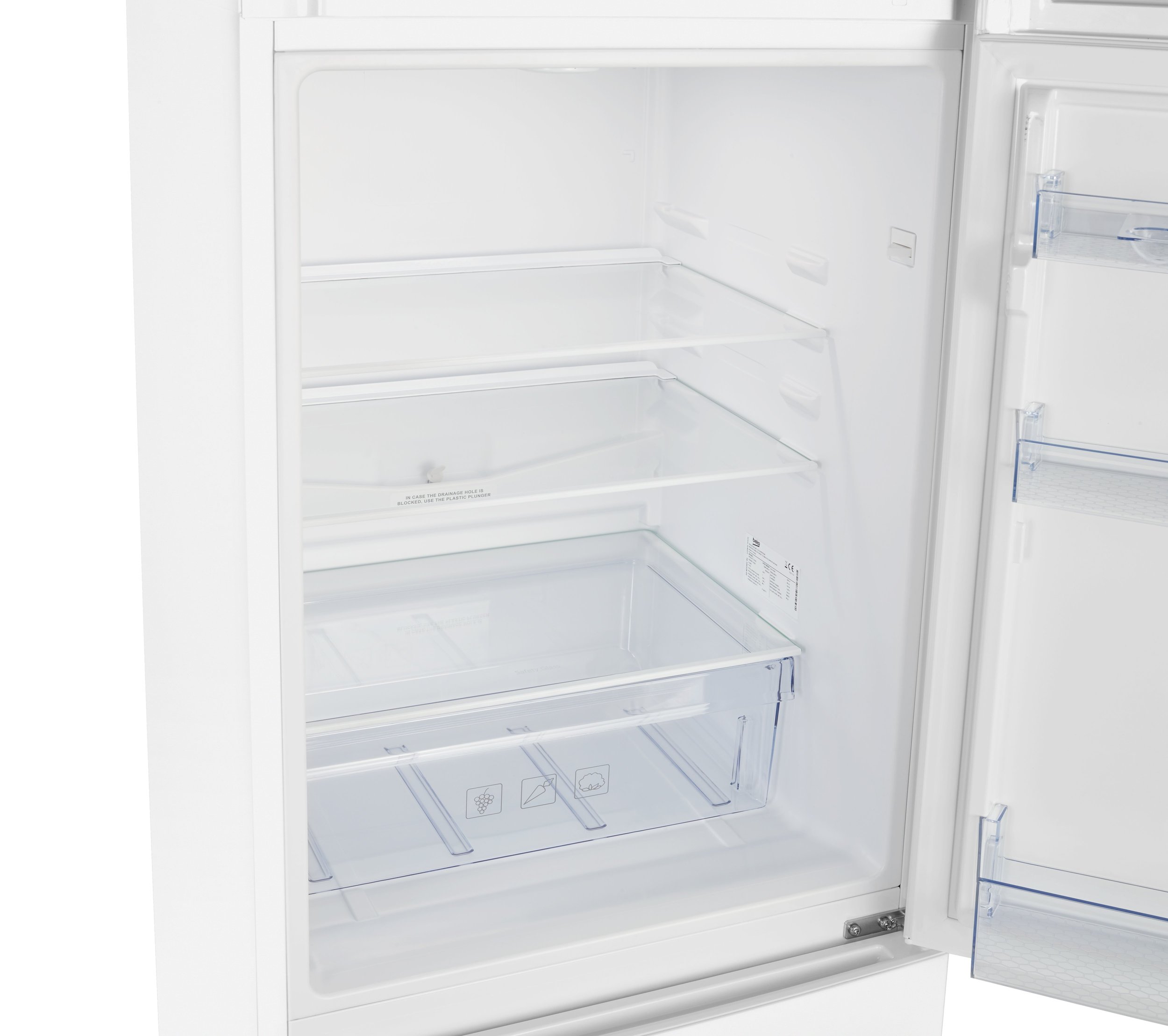 Beko crfg3552w fridge freezer in white top