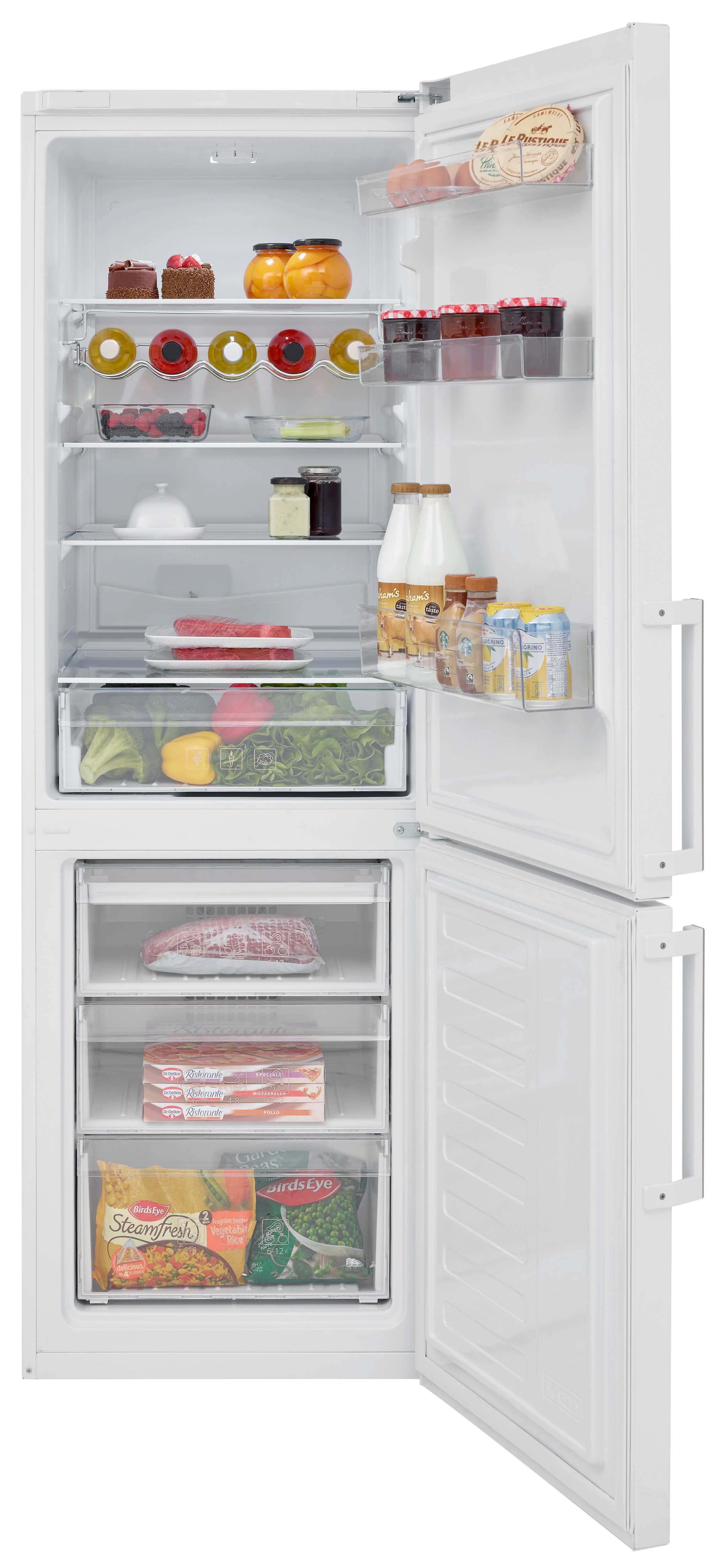 Beko cfp1685w fridge freezer top