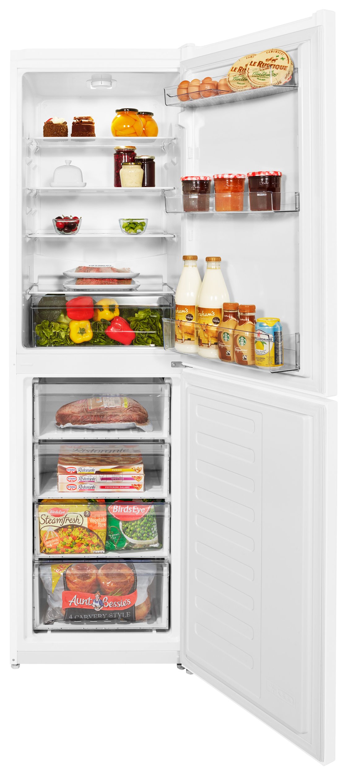 Beko ccfm3571w fridge freezer top