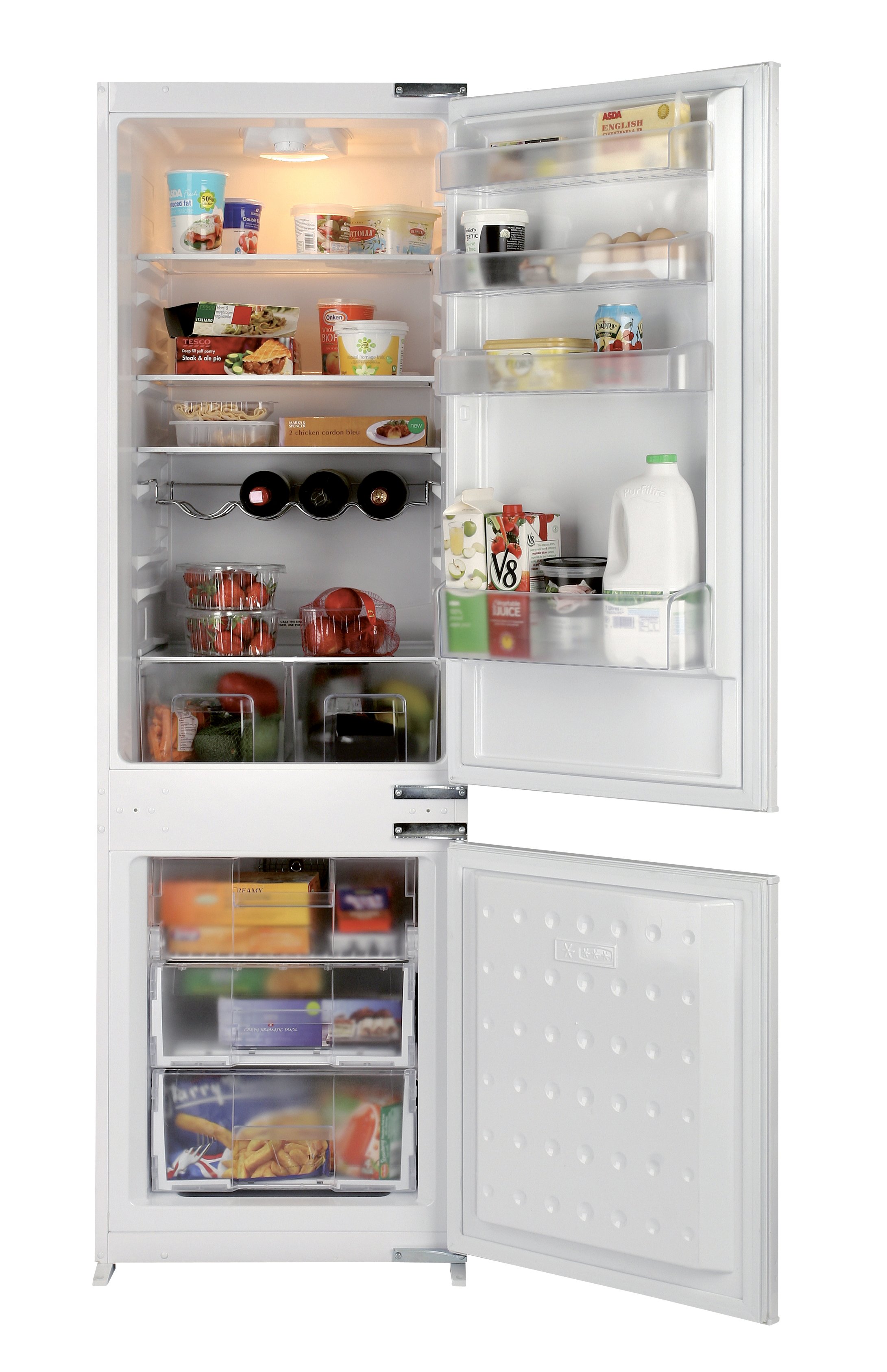 Integrated fridge freezer deals top