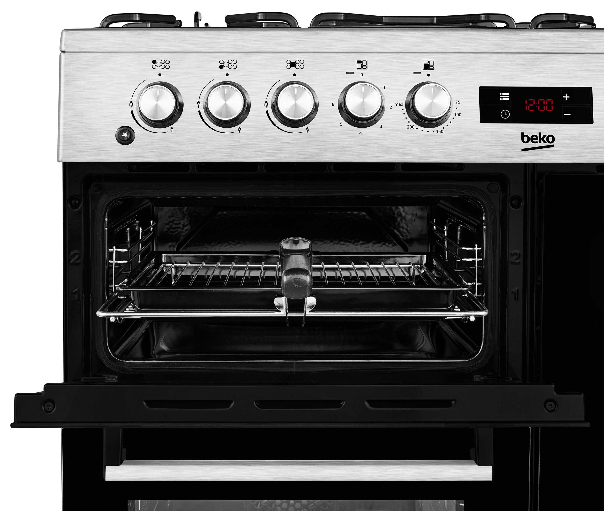 Beko kdvf100k 100cm dual fuel range cooker new arrivals