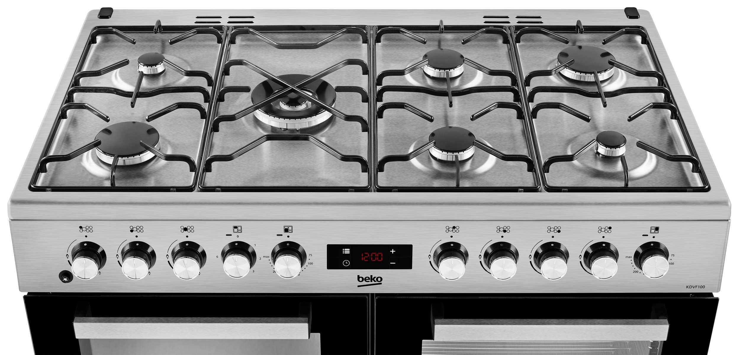 Beko kdvf100k 100cm dual fuel range cooker new arrivals