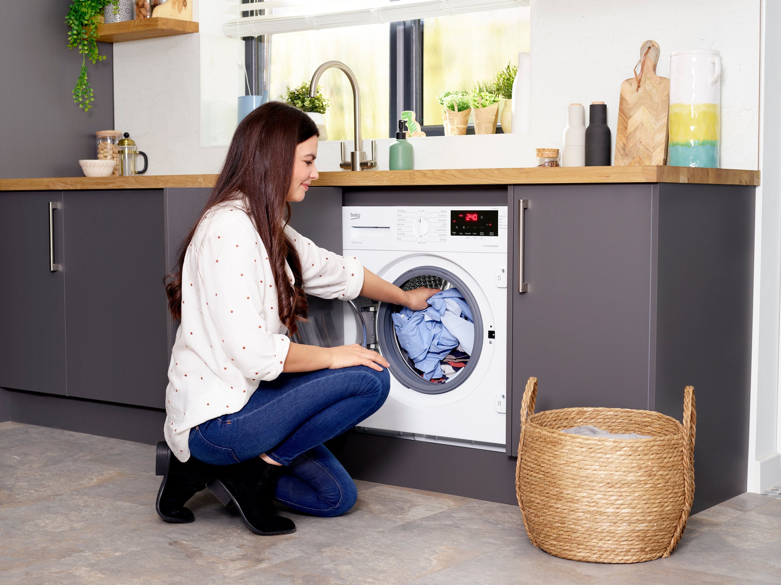 Beko built in washing machine discount