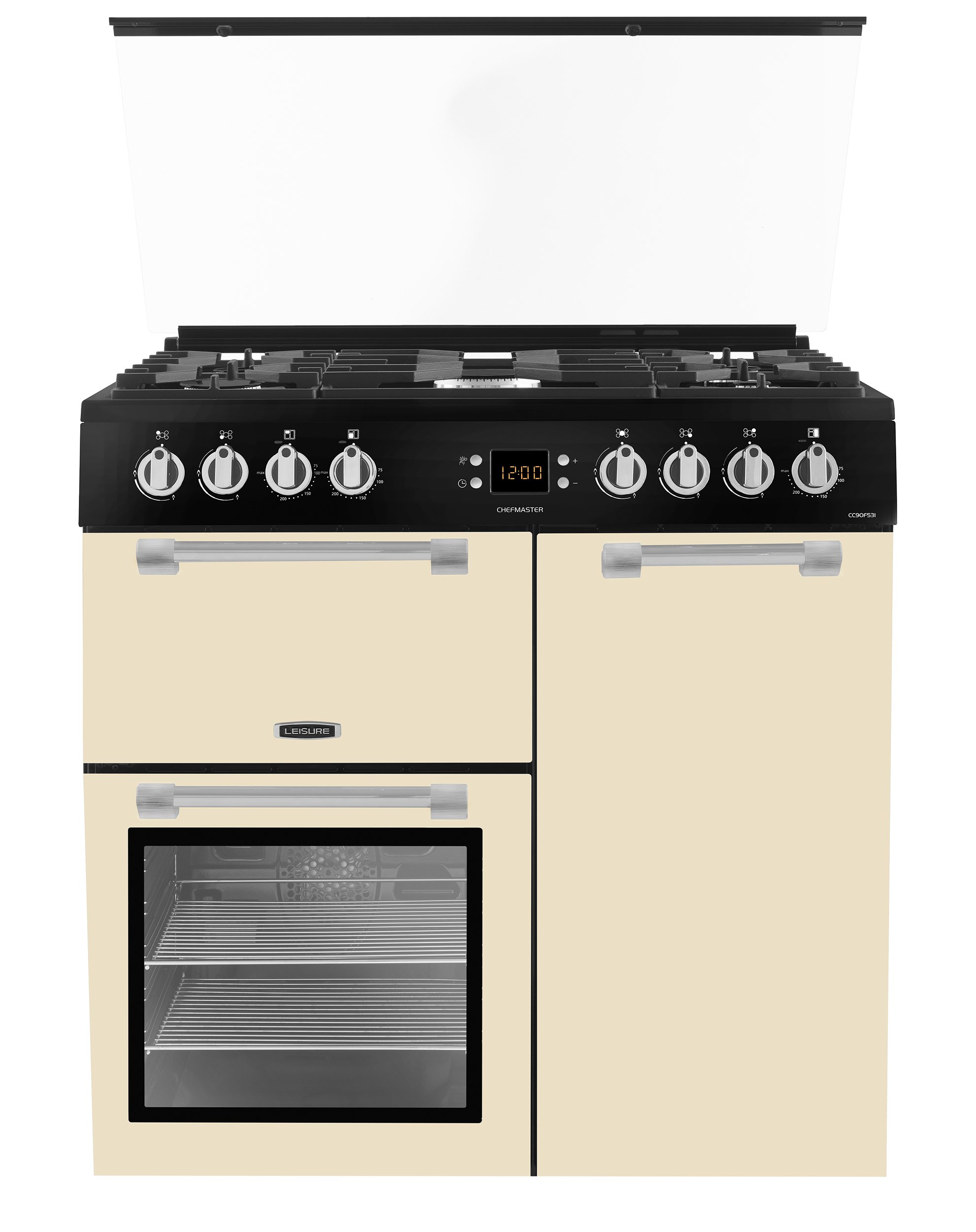 110cm range cooker with glass lid top