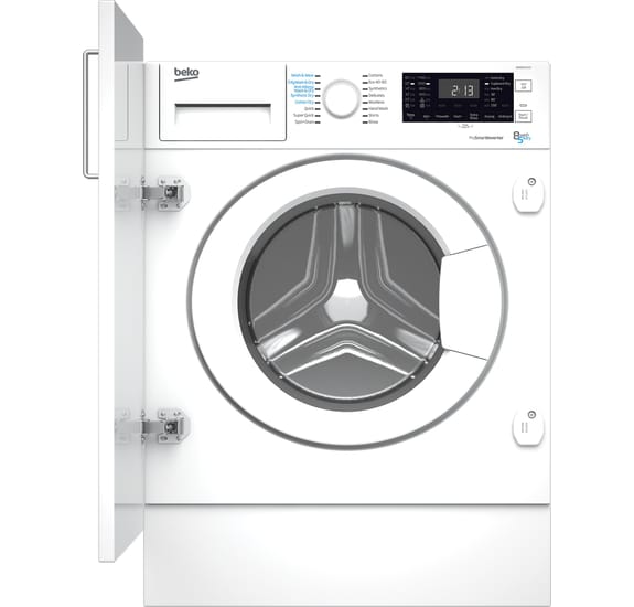 Beko integrated washer dryer 8kg hot sale