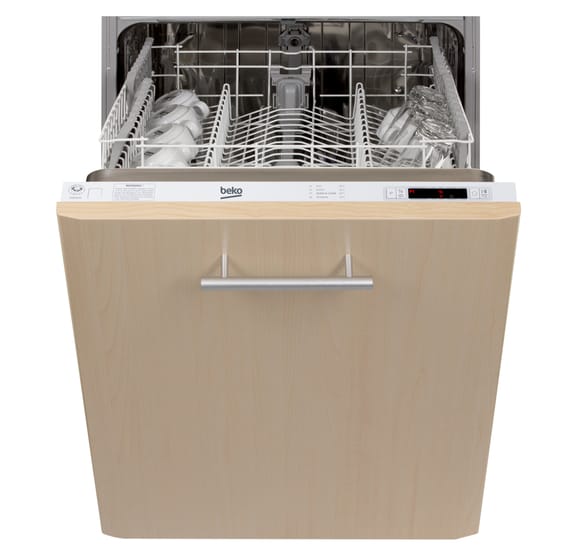 Beko full size integrated dishwasher best sale